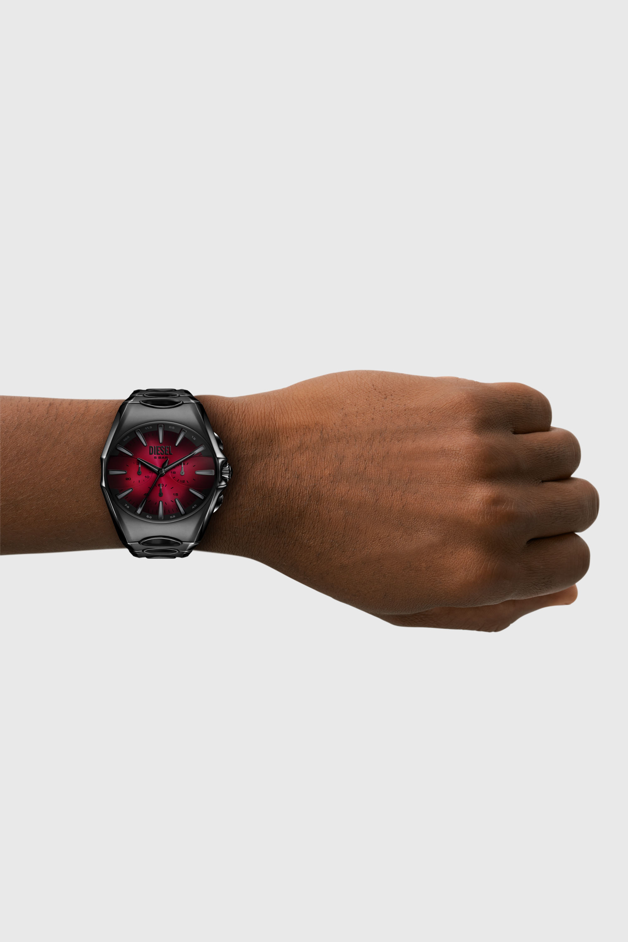 Diesel - DZ4696 WATCH, Male's D-Curve black stainless steel watch in ブラック - 4