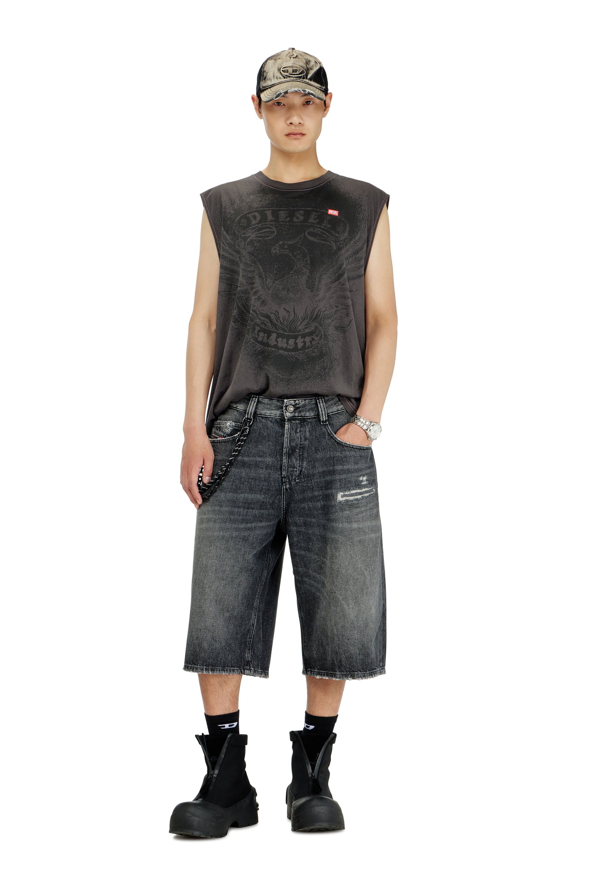 メンズ デニムショートパンツ｜ディーゼル公式オンラインストア Diesel