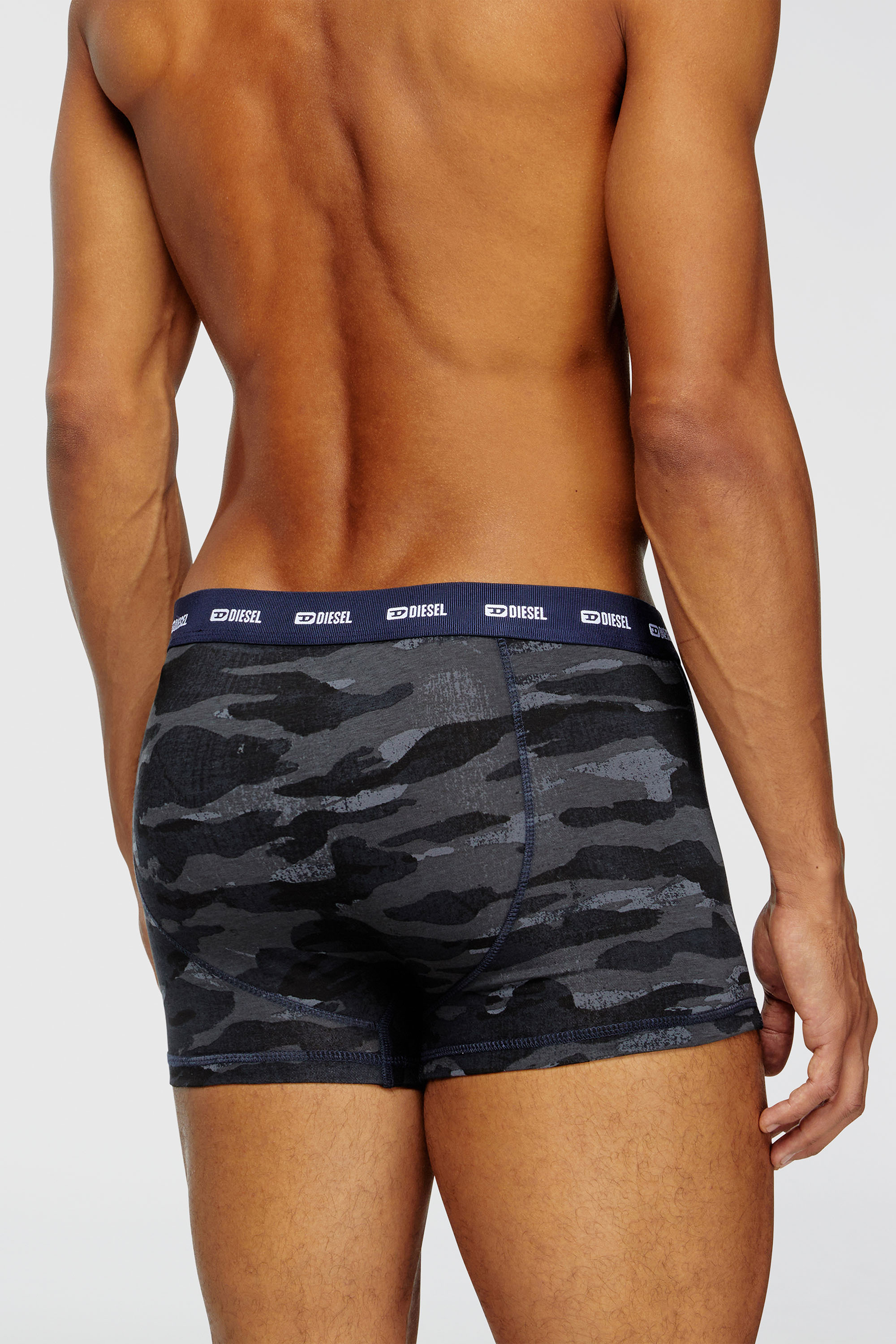 Diesel - DAMIEN-UTLT-3PACK, Male's ボクサーパンツ3枚パック in ブラック/ブルー - 4