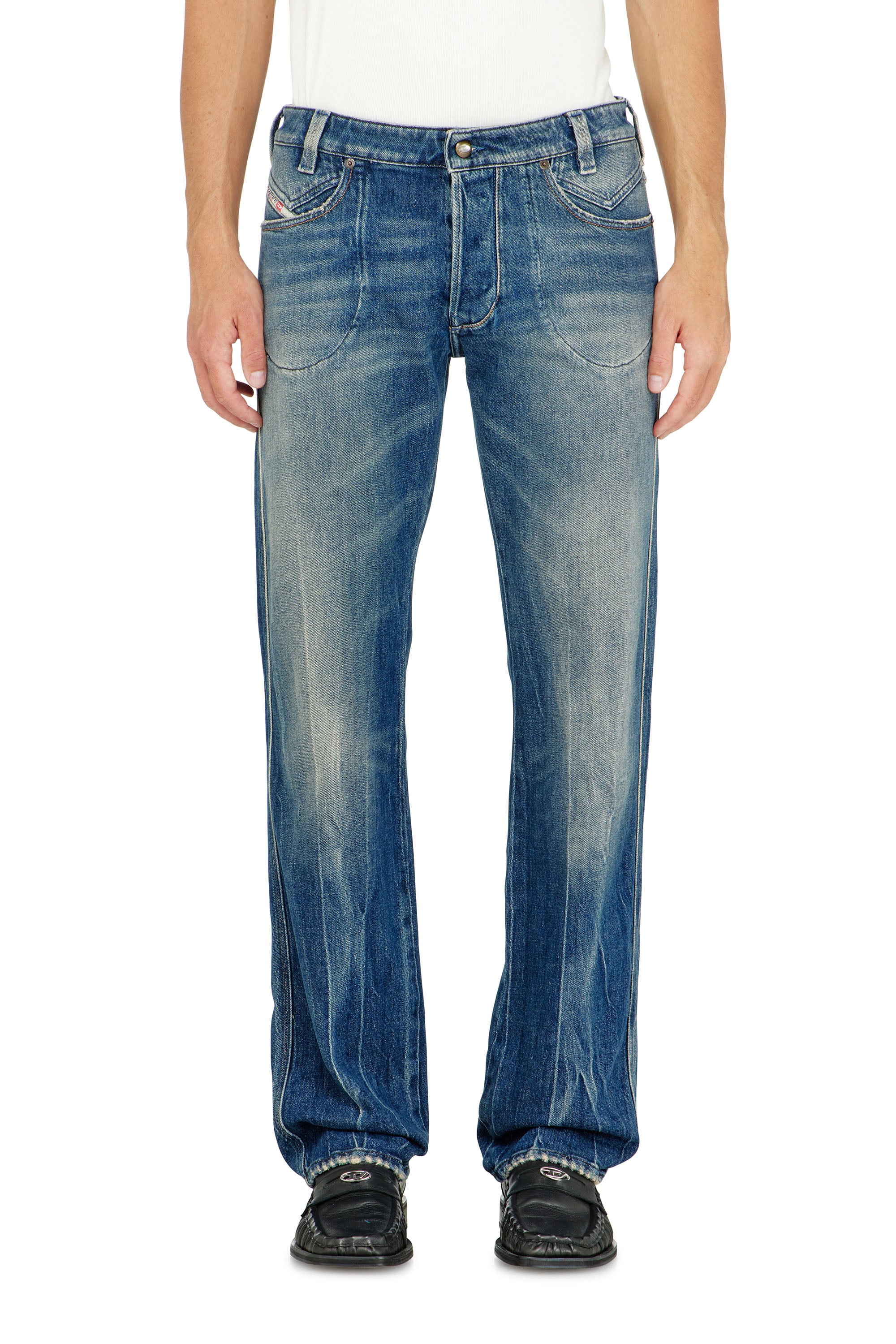 Diesel - Male's Regular Jeans 1985 Larkee 09Q27, ミディアムブルー - 4