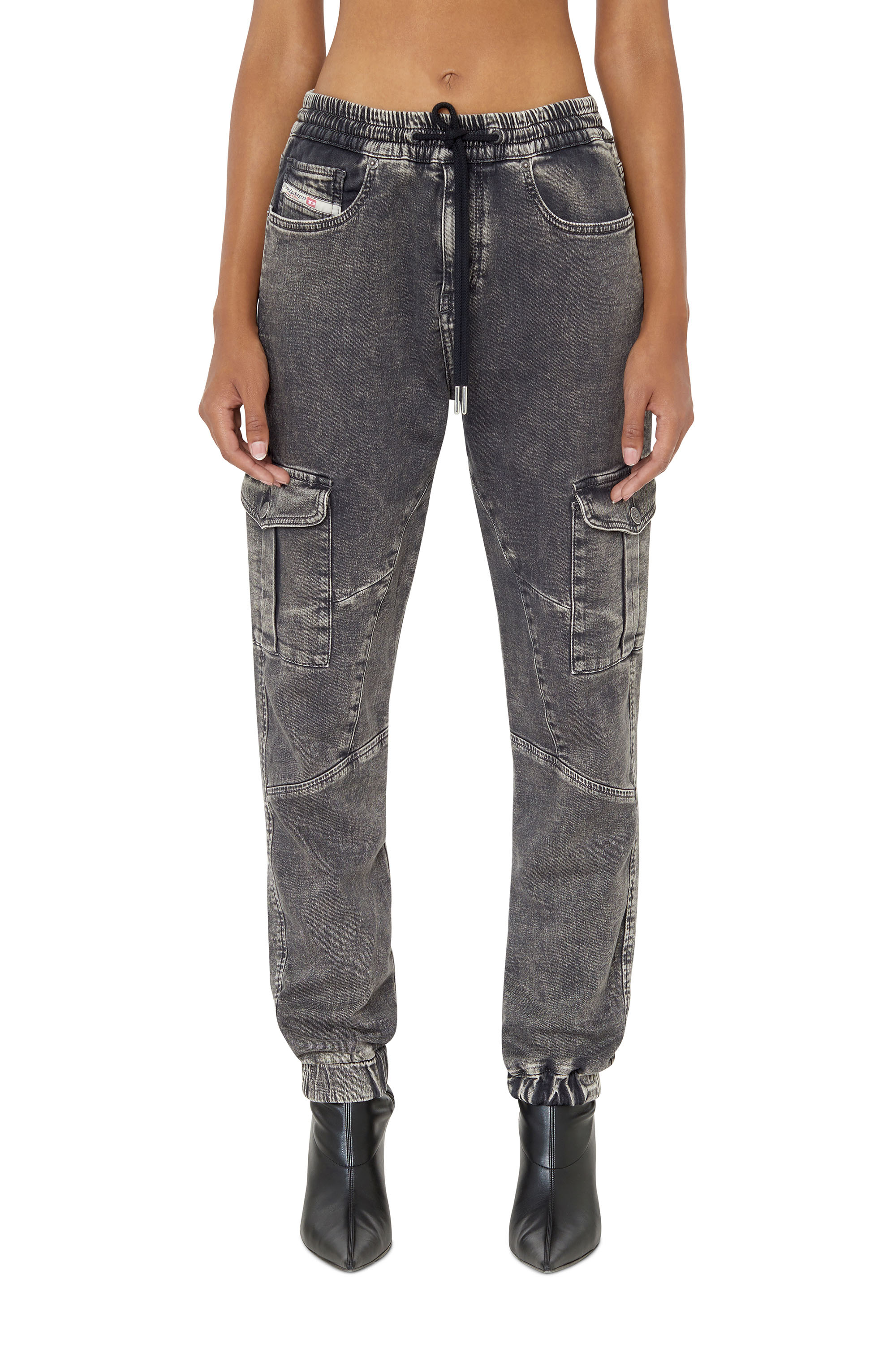 Diesel - Slim 2051 D-Ursy Track Denim 069ZF, ブラック/ダークグレー - Image 1