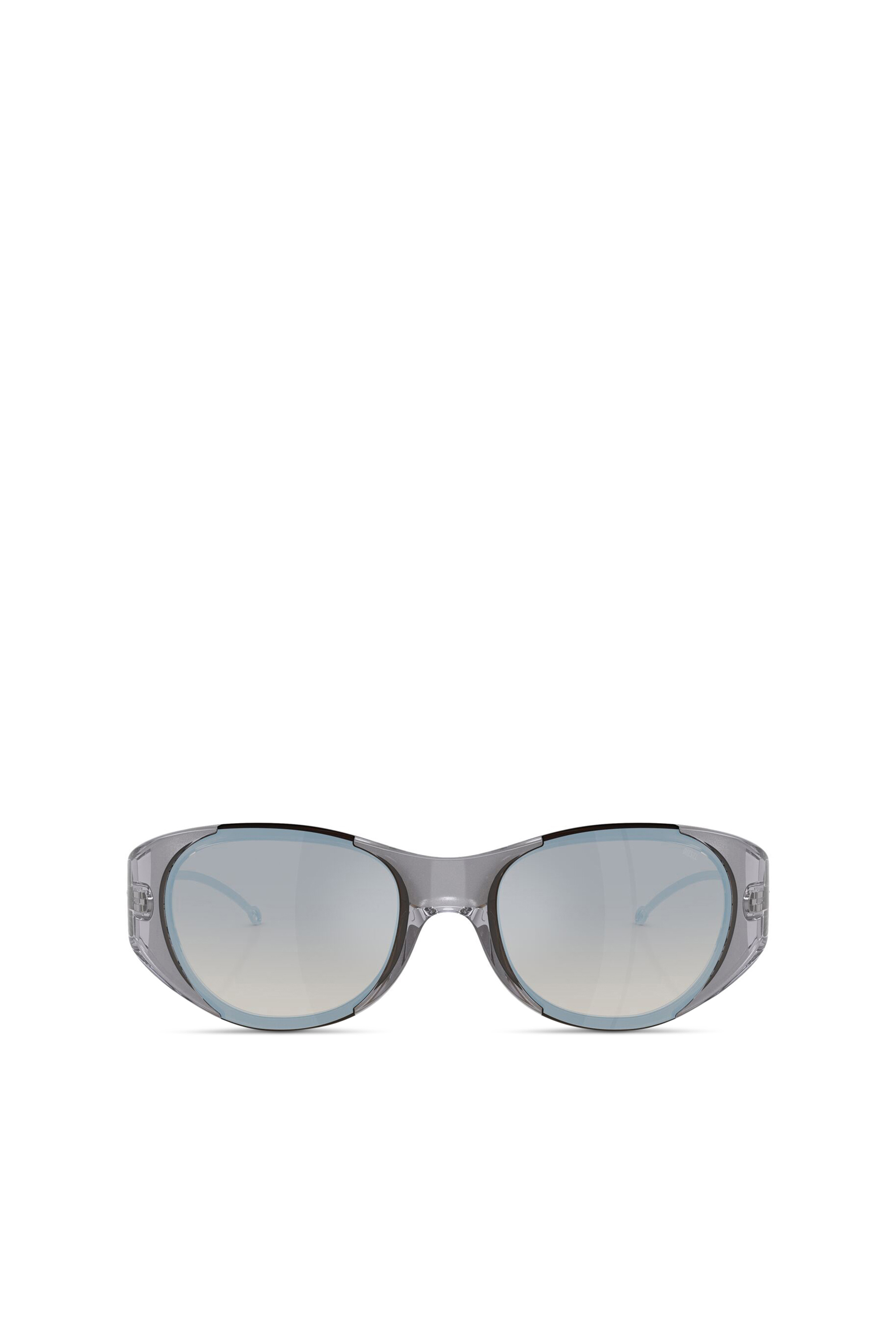 Diesel - 0DL3003, Unisex's Iconic oval sunglasses in ライトグレー - 1