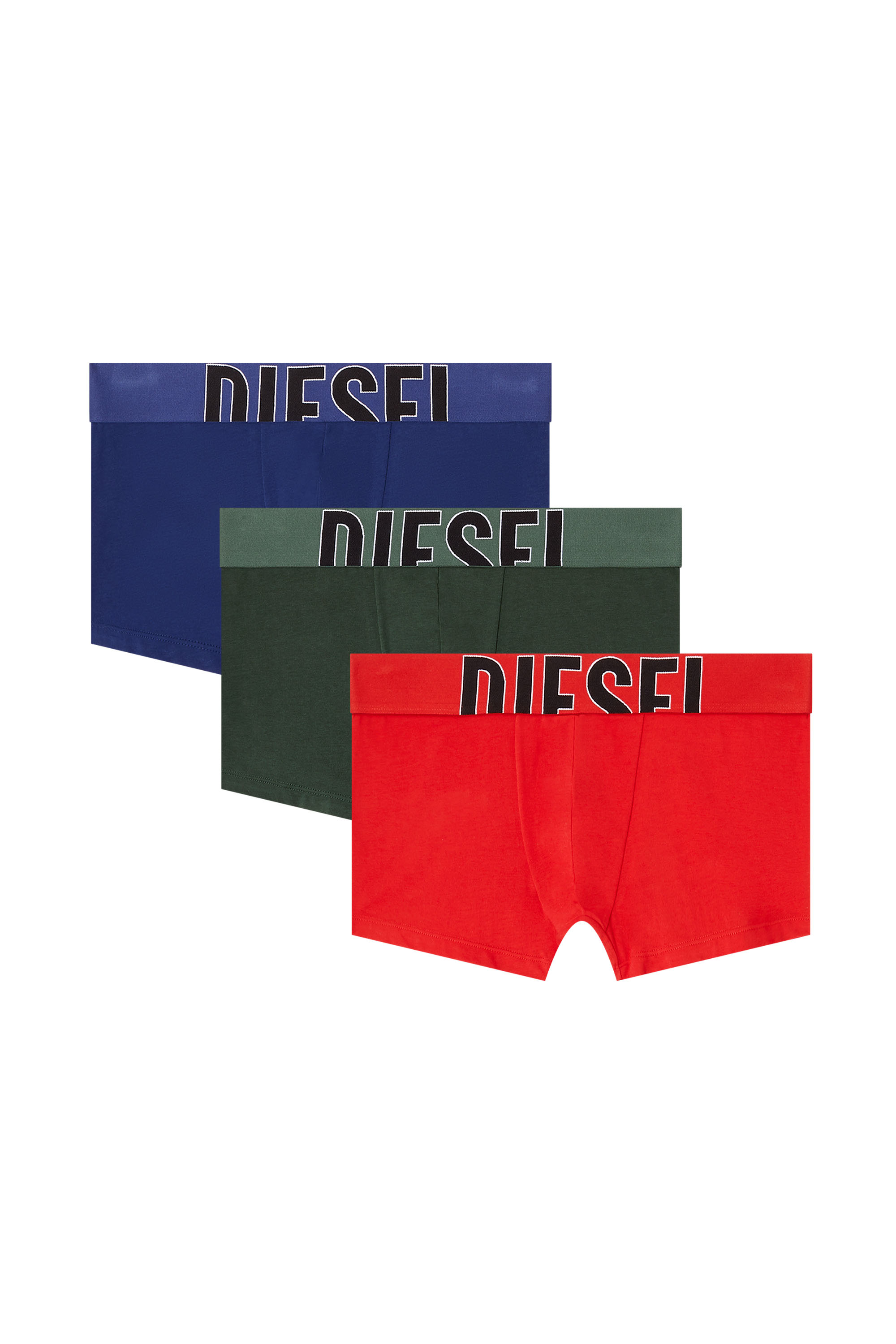 Diesel - DAMIEN-D-POP-3PACK-55, Male's ボクサーパンツ 3枚パック in グリーン - 2