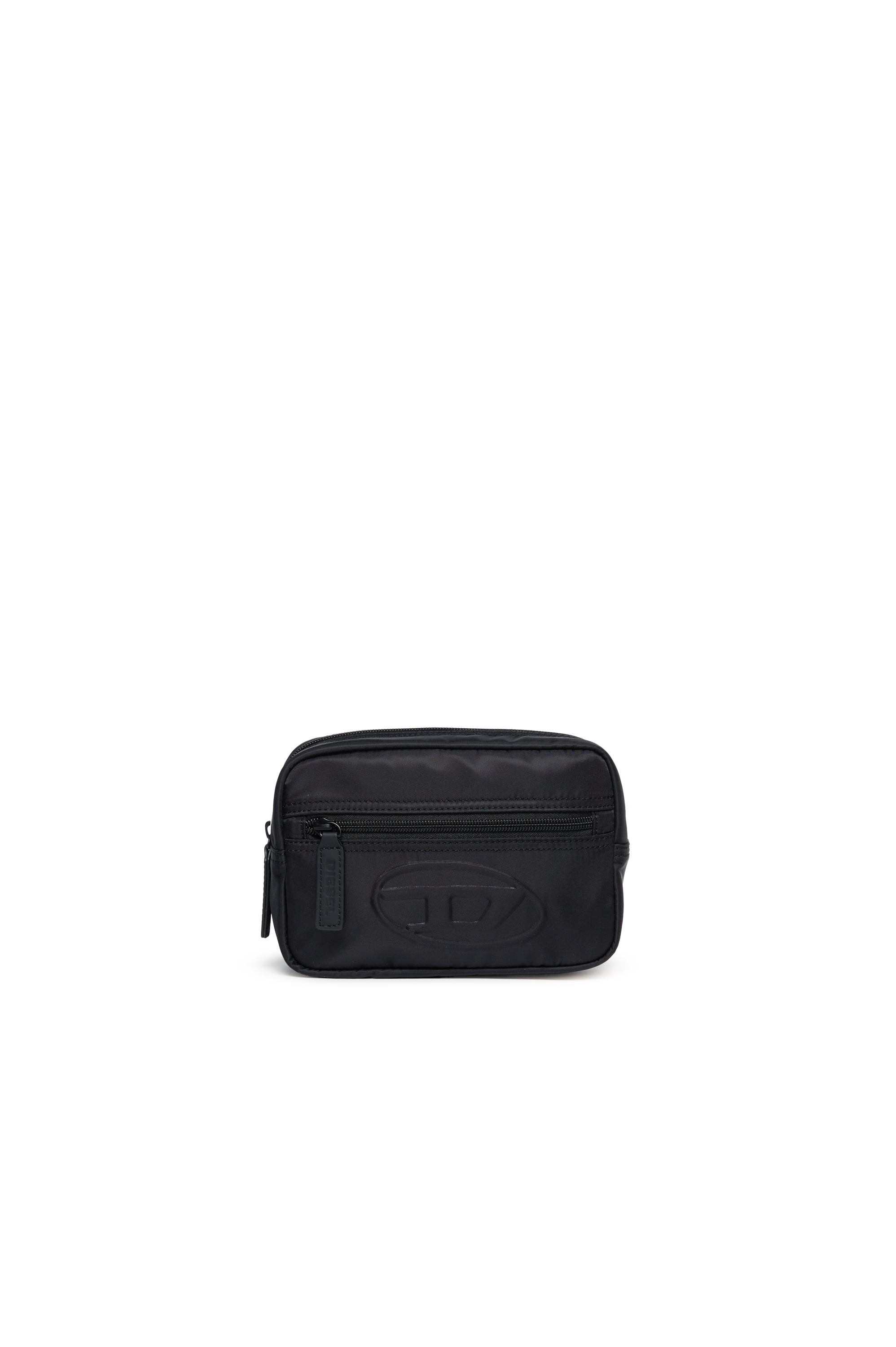 Diesel - WDEMBOSSED, Unisex's Nylon belt bag with embossed logo in ブラック - 1