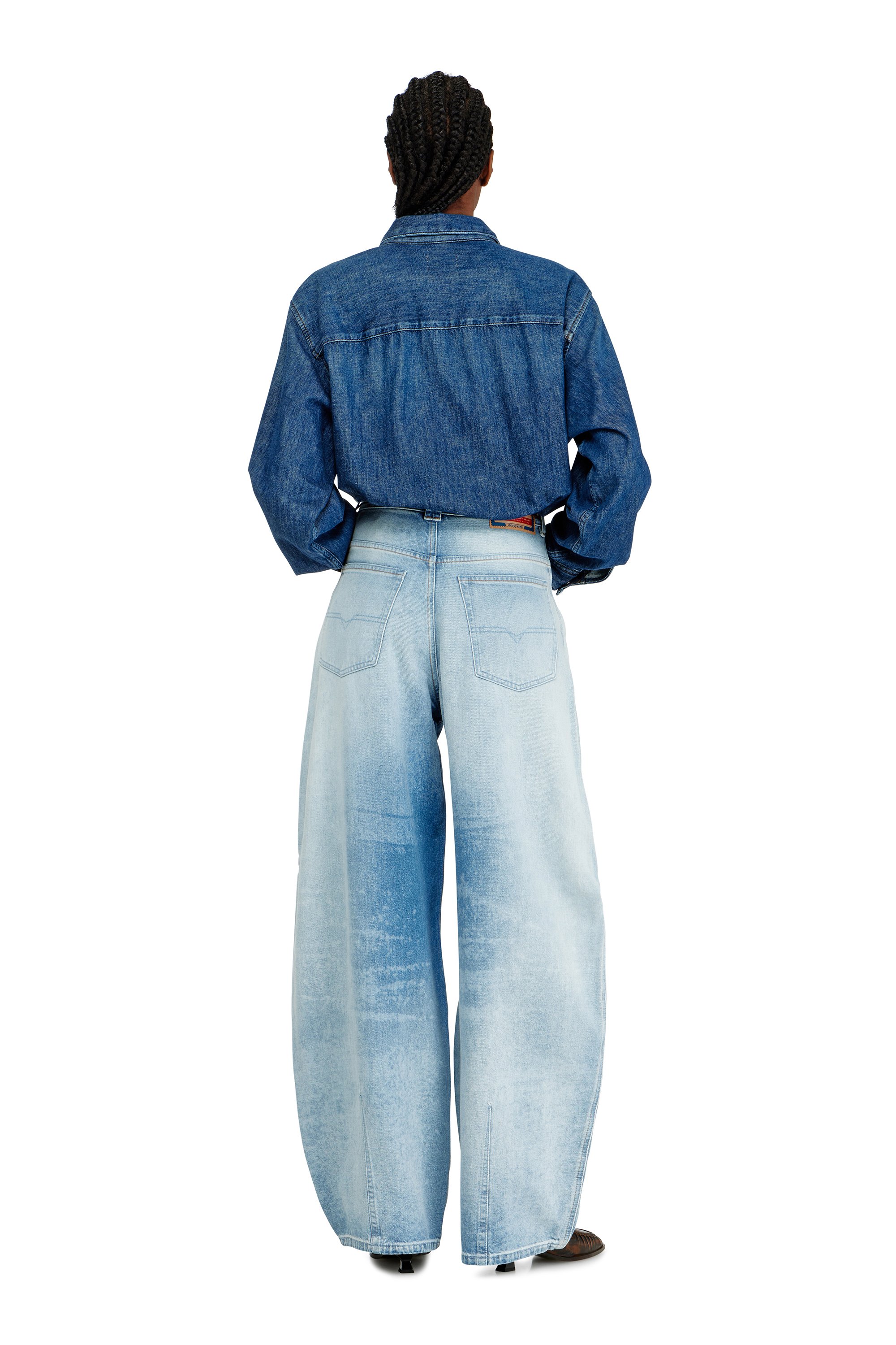 Diesel - Female's Relaxed Jeans 1987 D-Khelz 007EE, ライトブルー - 3