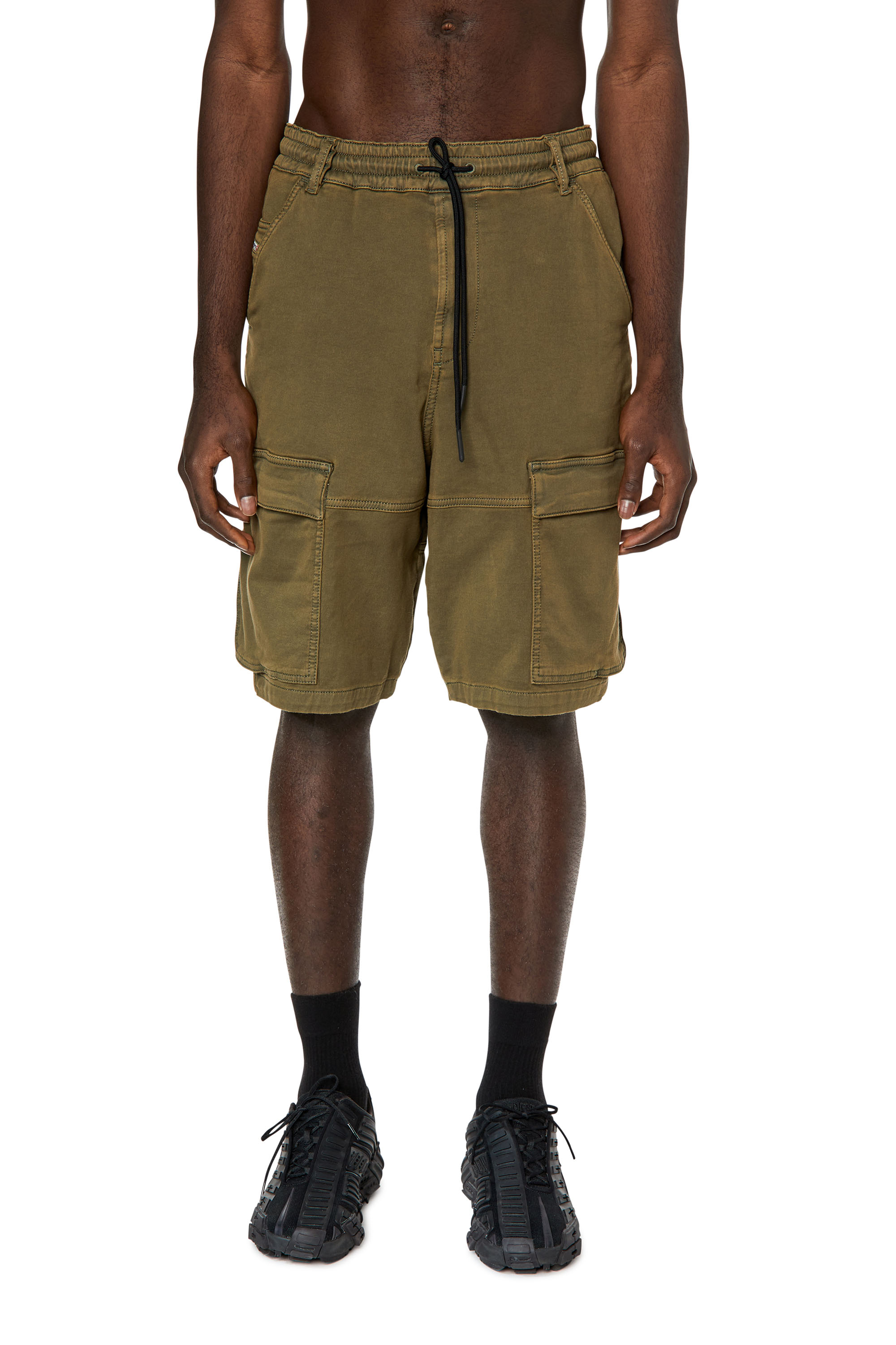 Diesel - D-KROOLEY-CARGO-SHORT JOGG, ミリタリーグリーン - Image 1