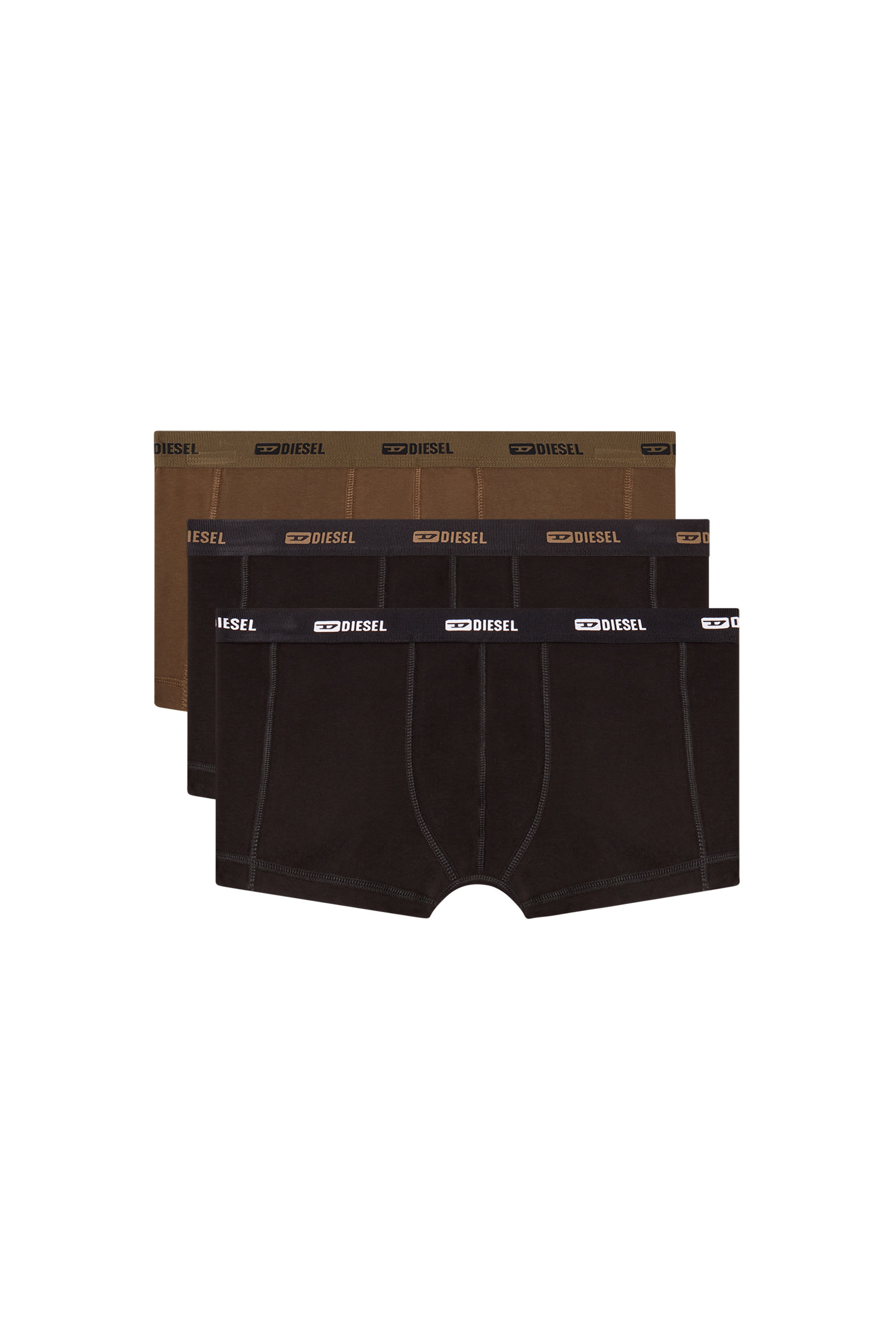 Diesel - DAMIEN-UTLT-3PACK, Male's 3-pack of boxer briefs in ブラウン/ブラック - 1