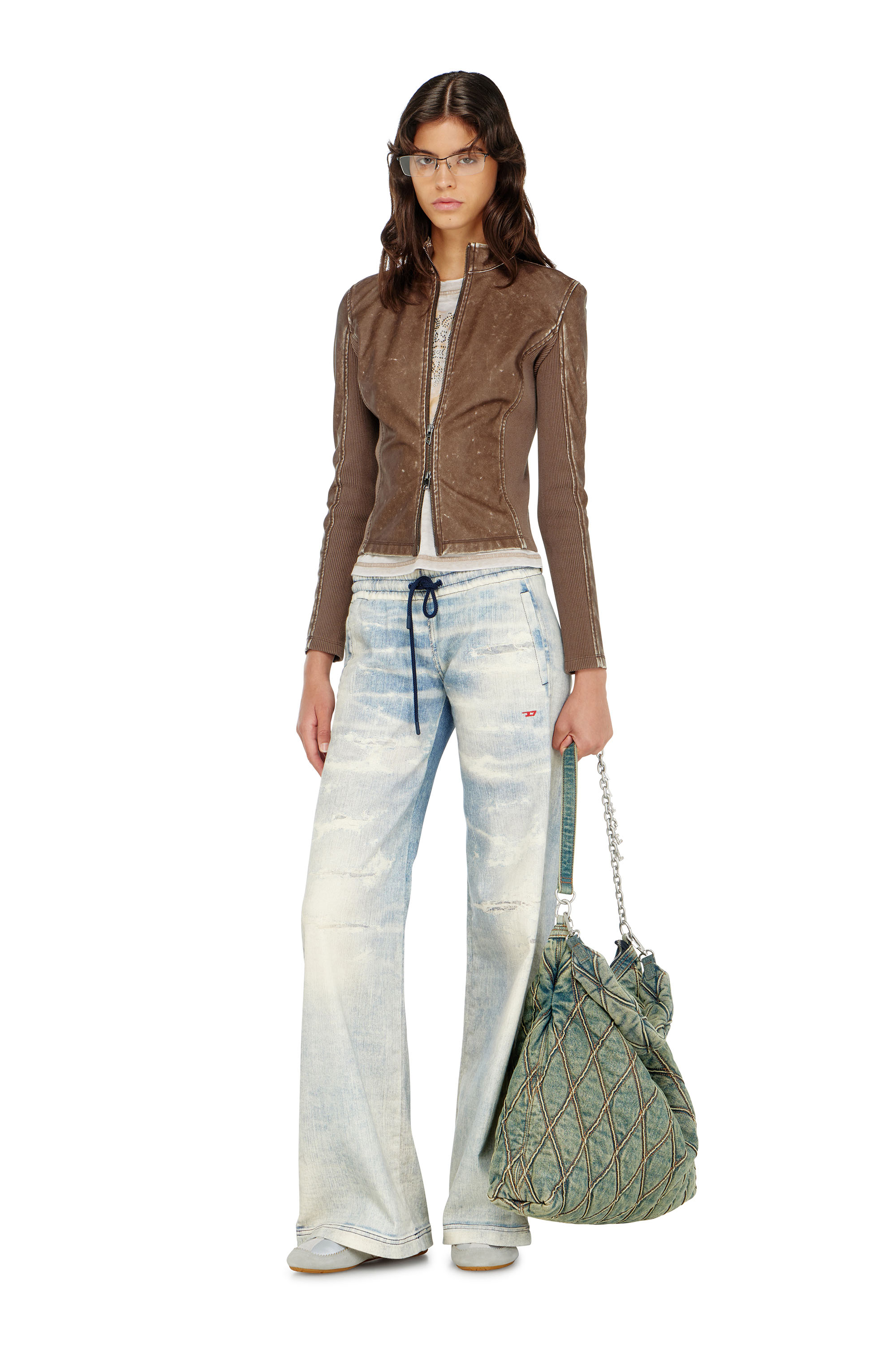 Diesel - Female's Relaxed 2078 D-Ainty Joggjeans&reg; 068XM, ライトブルー - 1