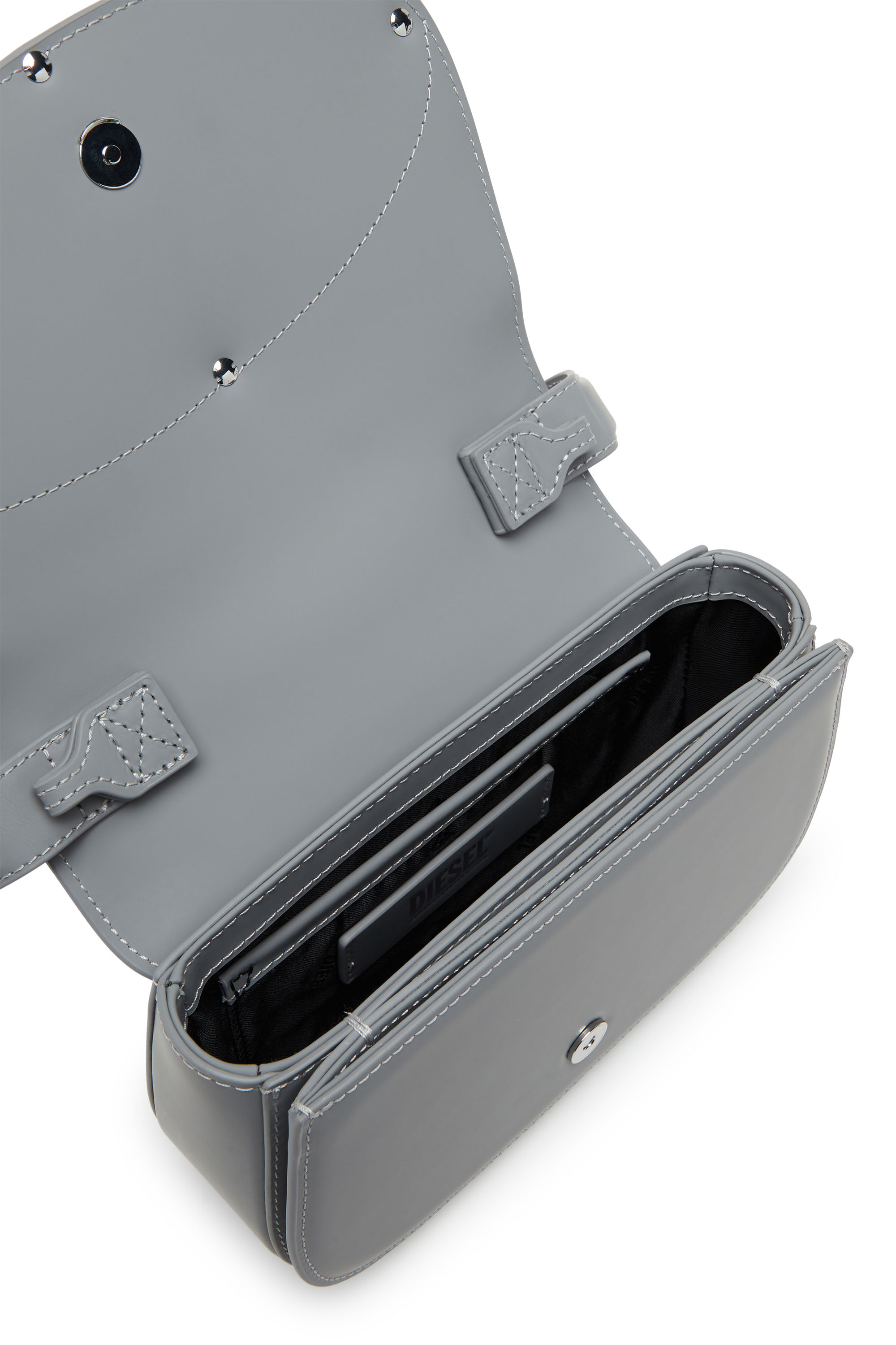 Diesel - 1DR, Female's 1DR-Iconic shoulder bag in matte leather in グレー - 4