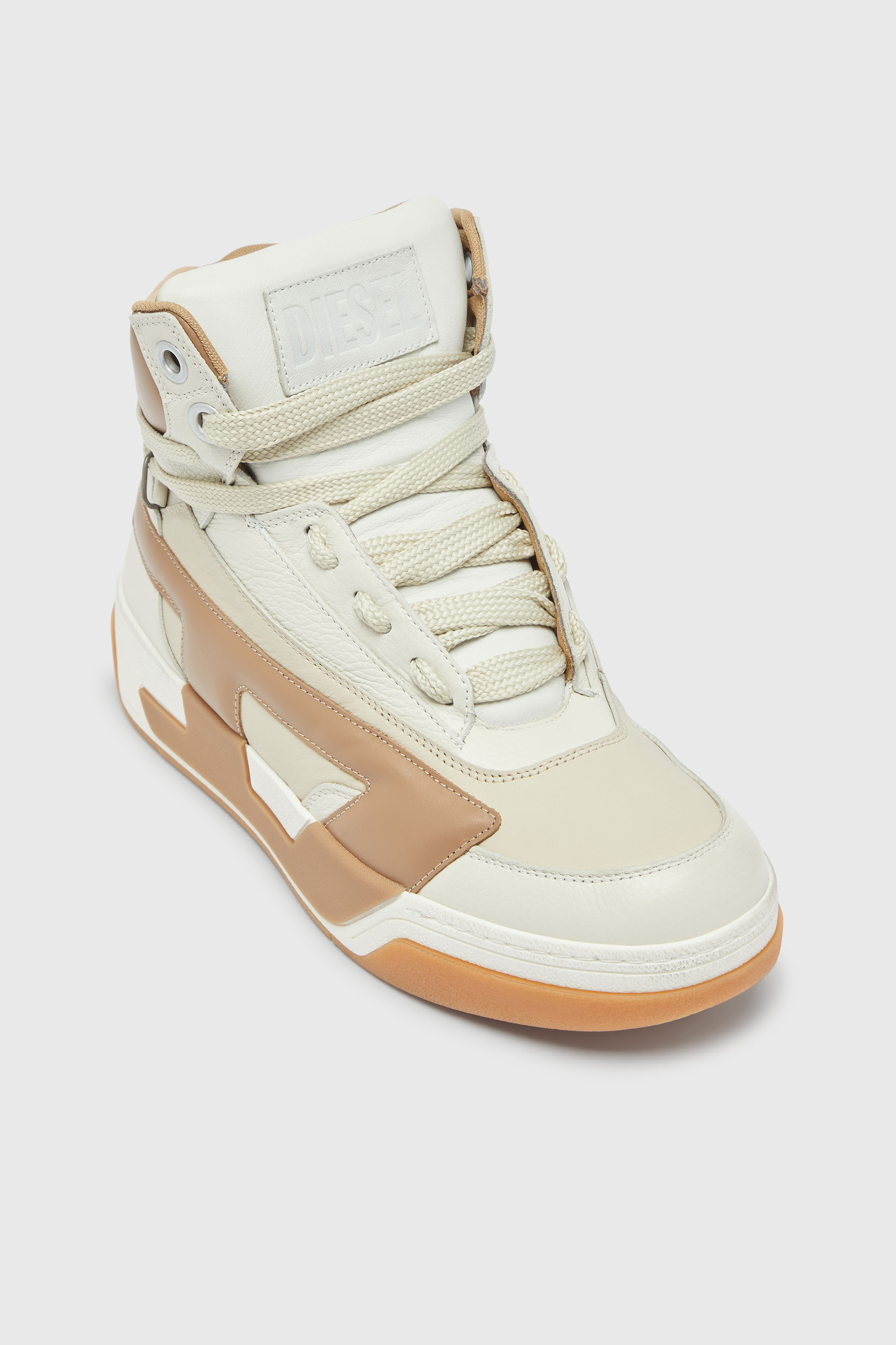 Diesel - S-D-OLLIE MID, Male's ミッドカットスニーカー in ベージュ - 6