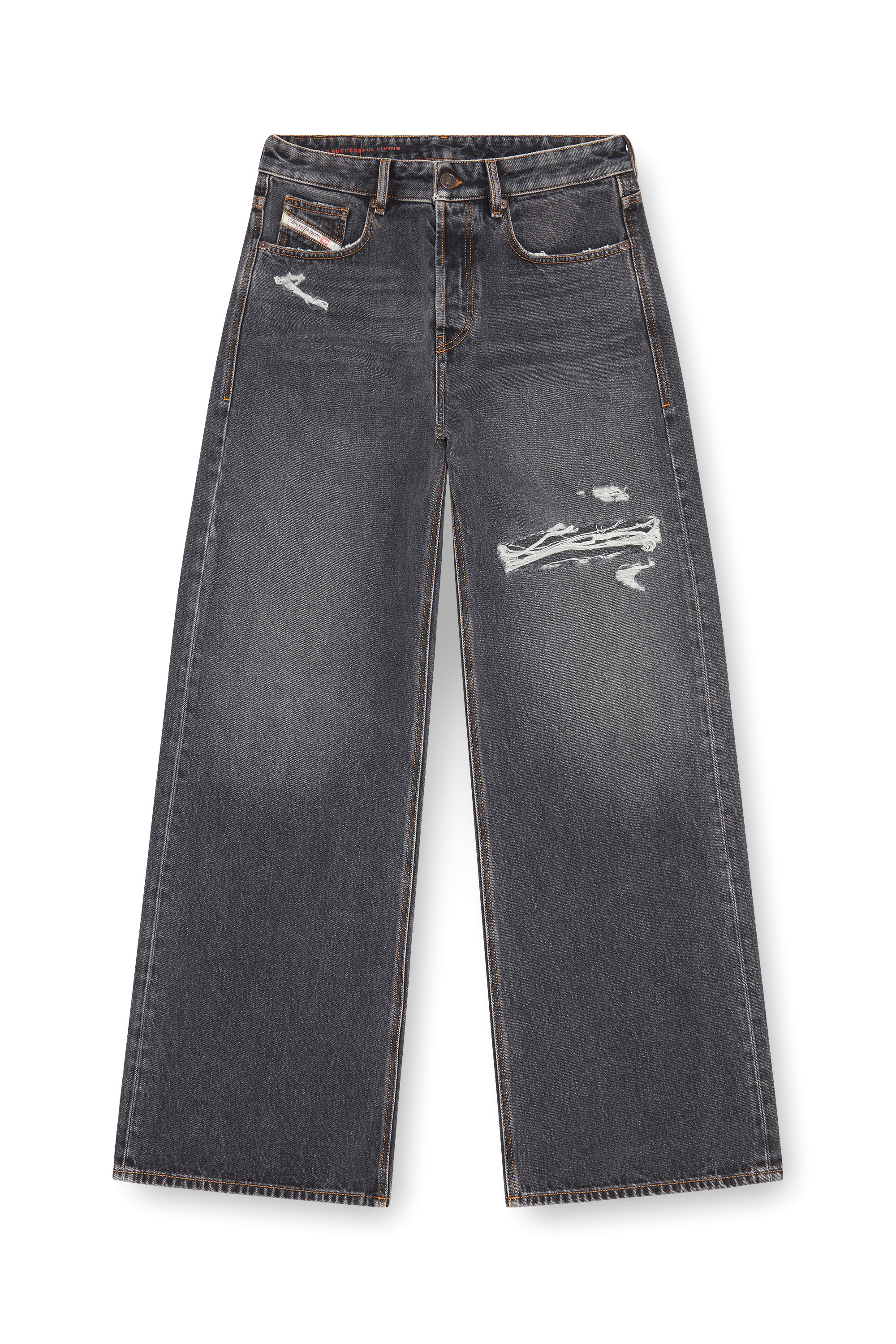 Diesel - Male's Relaxed Jeans D-Rise 007F6, ブラック/ダークグレー - 3