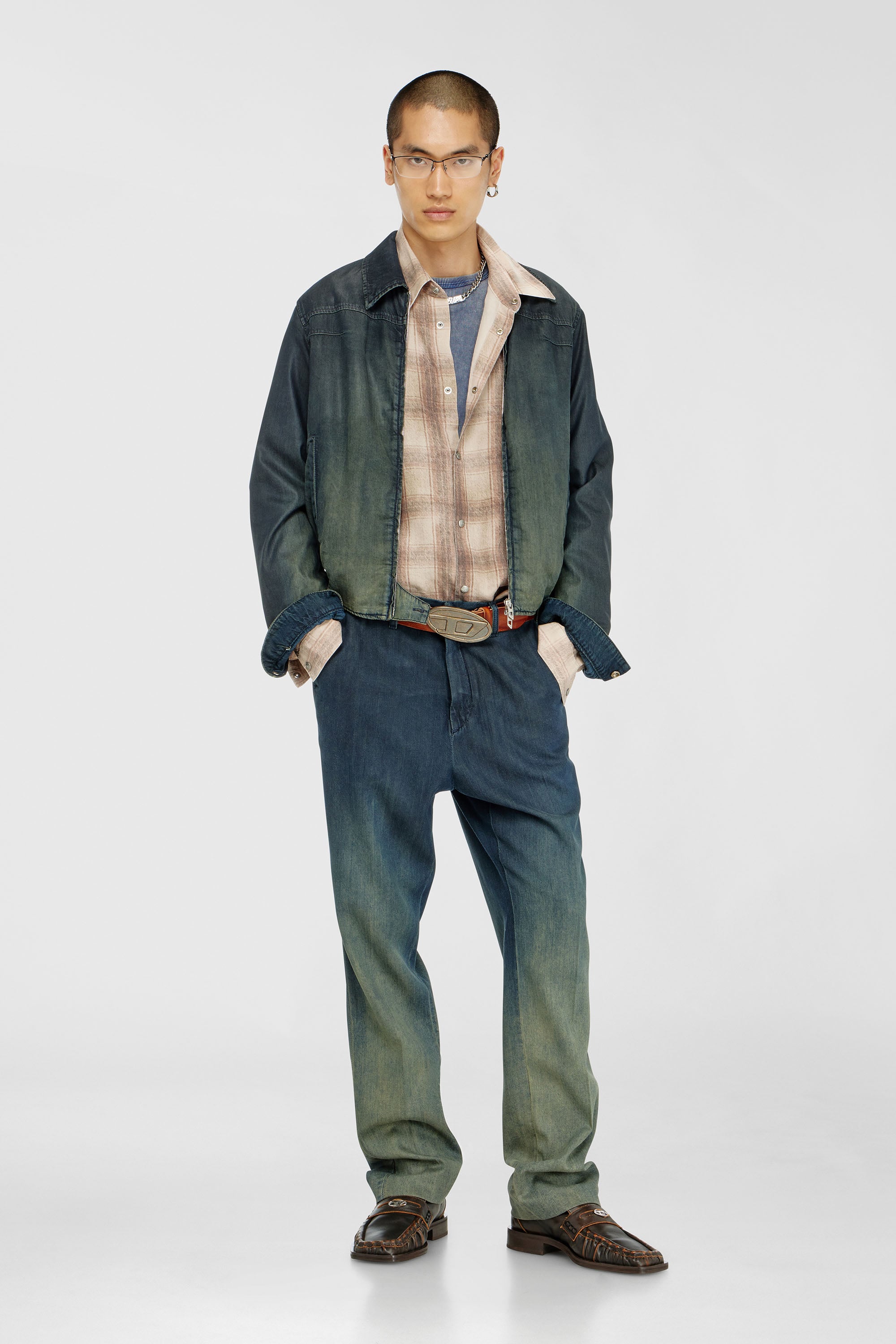 Diesel - Male's Regular Jeans D-Tylor 068YD, ダークブルー - 1