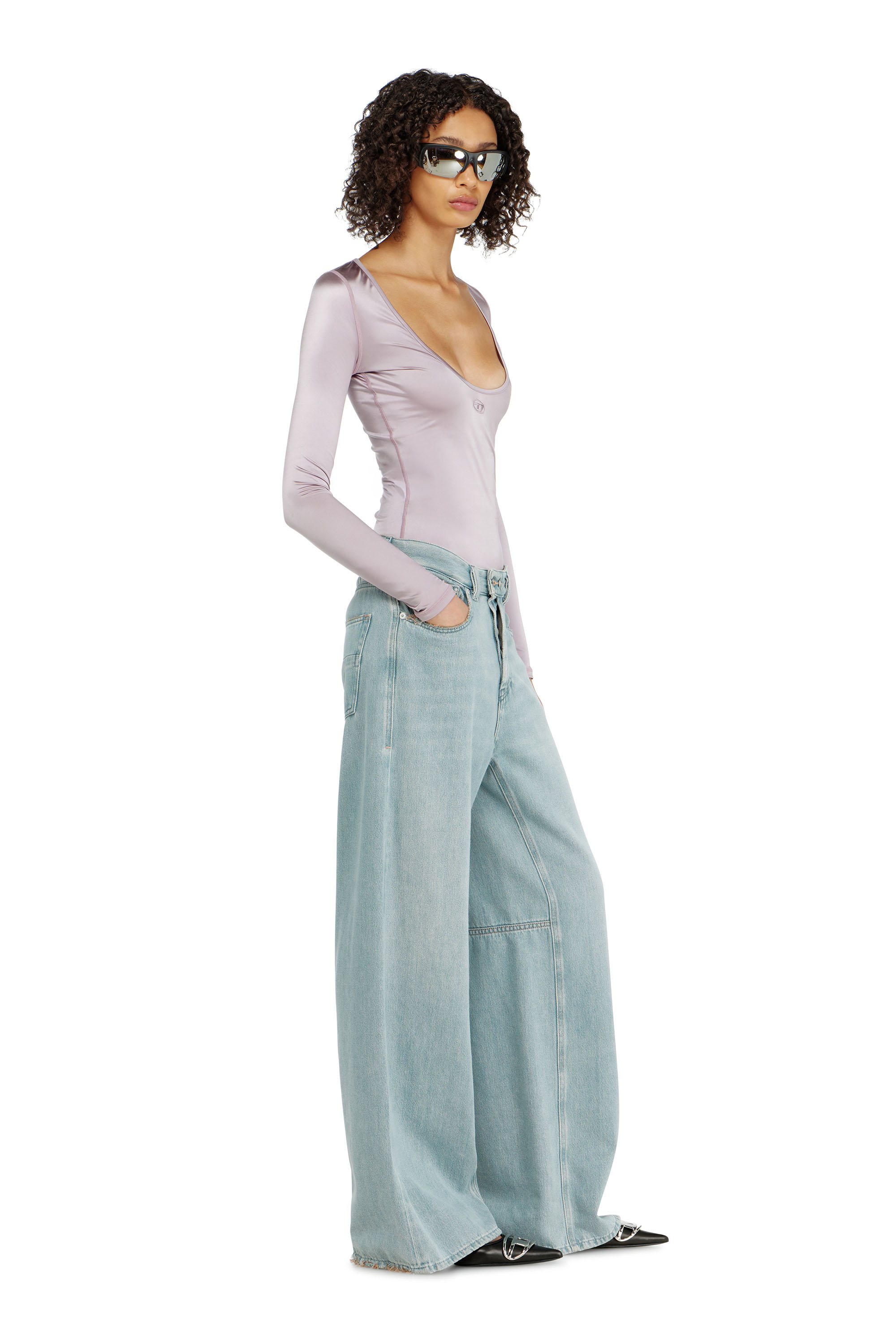 Diesel - Female's Relaxed Jeans 1996 D-Sire 09P84, ライトブルー - 2