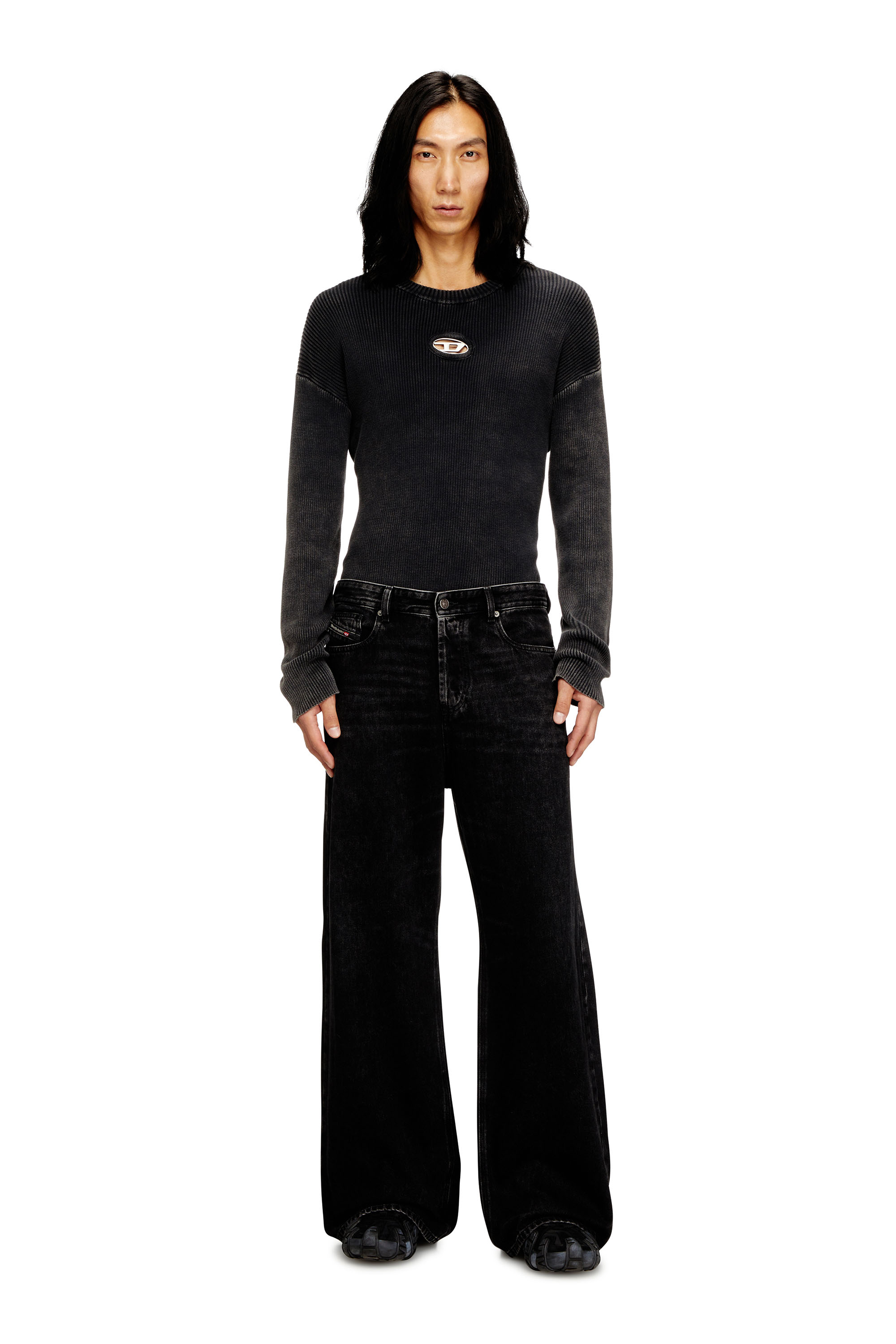Diesel - Female's Relaxed Jeans 1996 D-Sire 09P09, ブラック/ダークグレー - 7