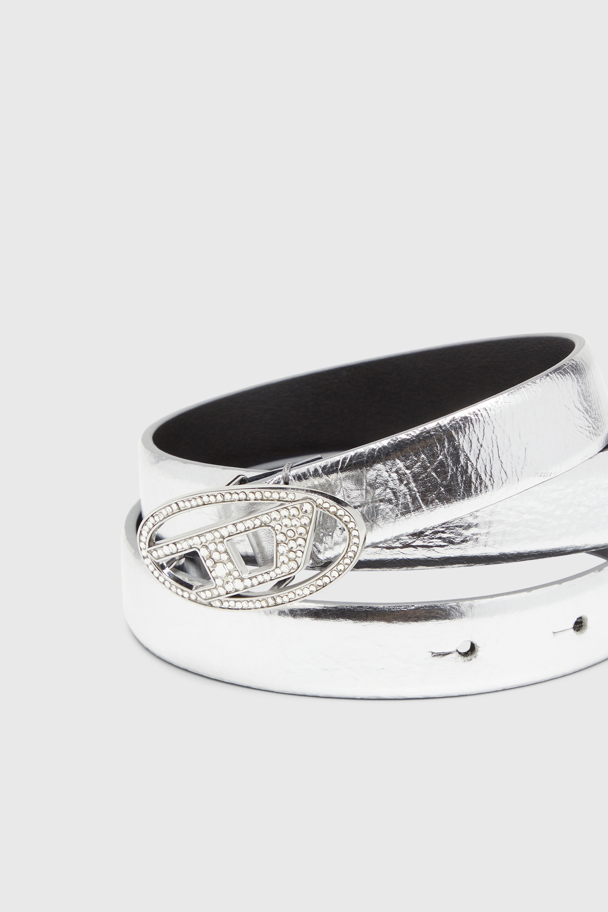 Diesel - B-1DR STRASS 20, Female's レザーベルト in シルバー - 3