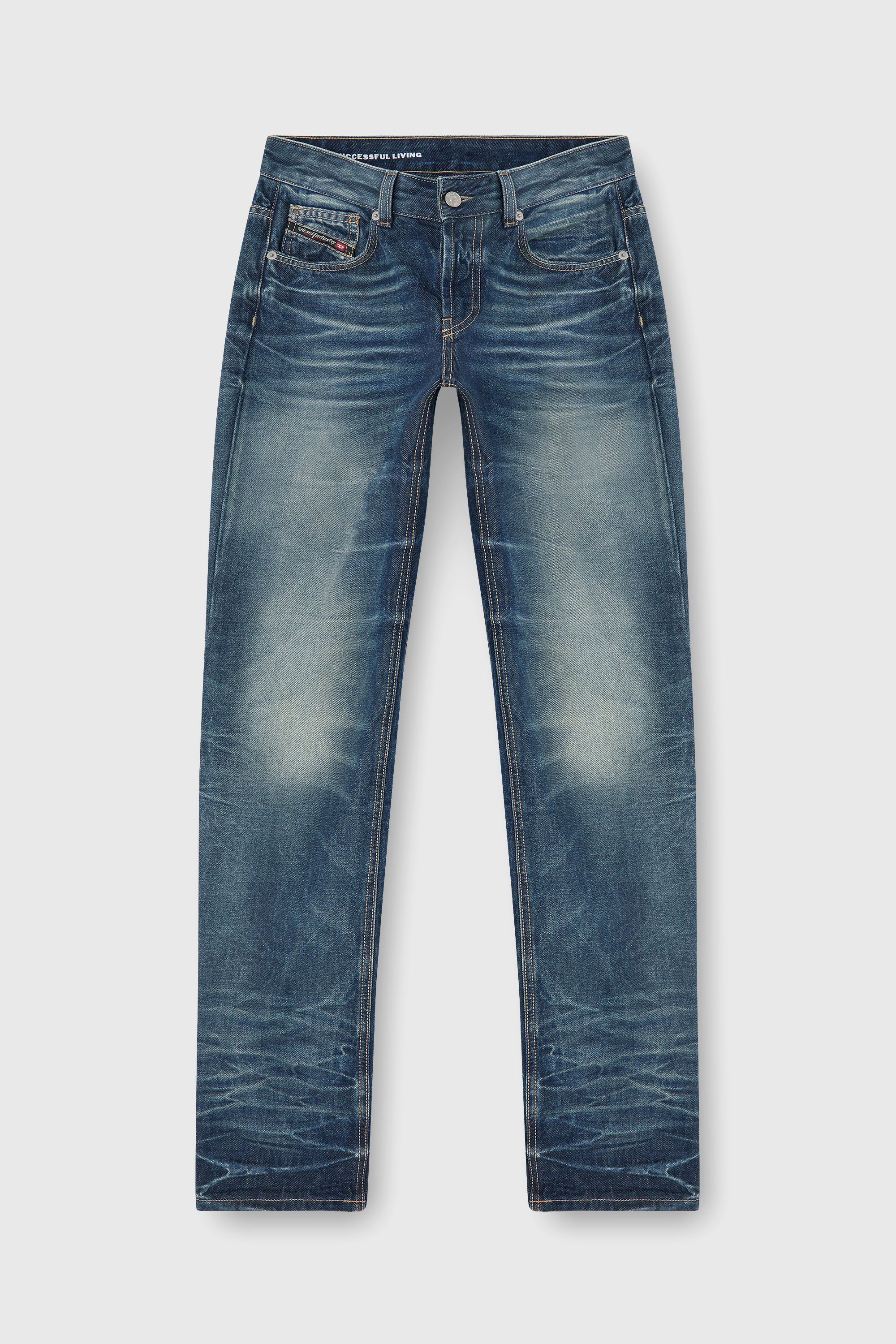 Diesel - Female's Regular Jeans D-Heel 0DBFC, ミディアムブルー - 7