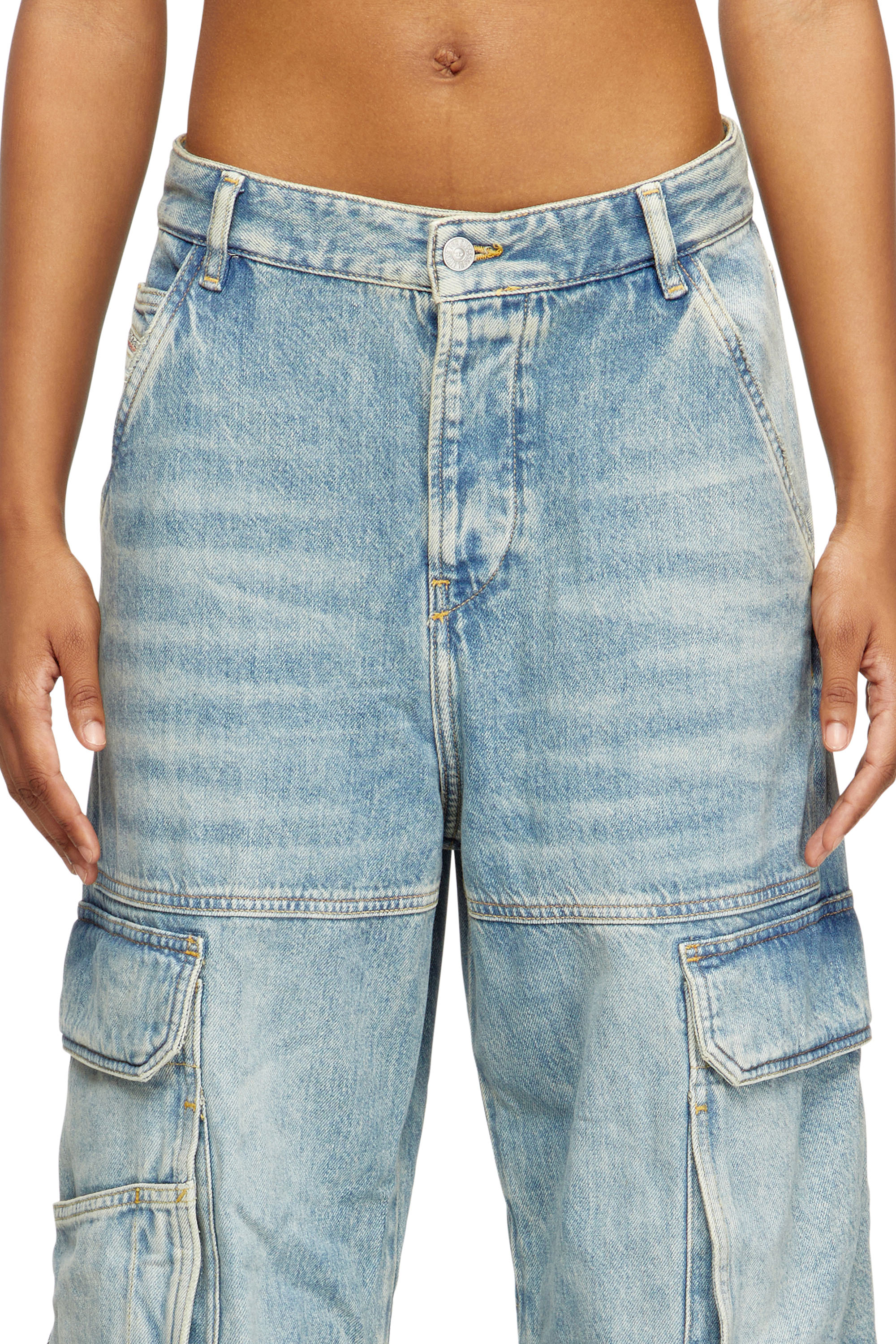 Diesel - Female's Relaxed Jeans 1996 D-Sire 0DBCX, ライトブルー - 5