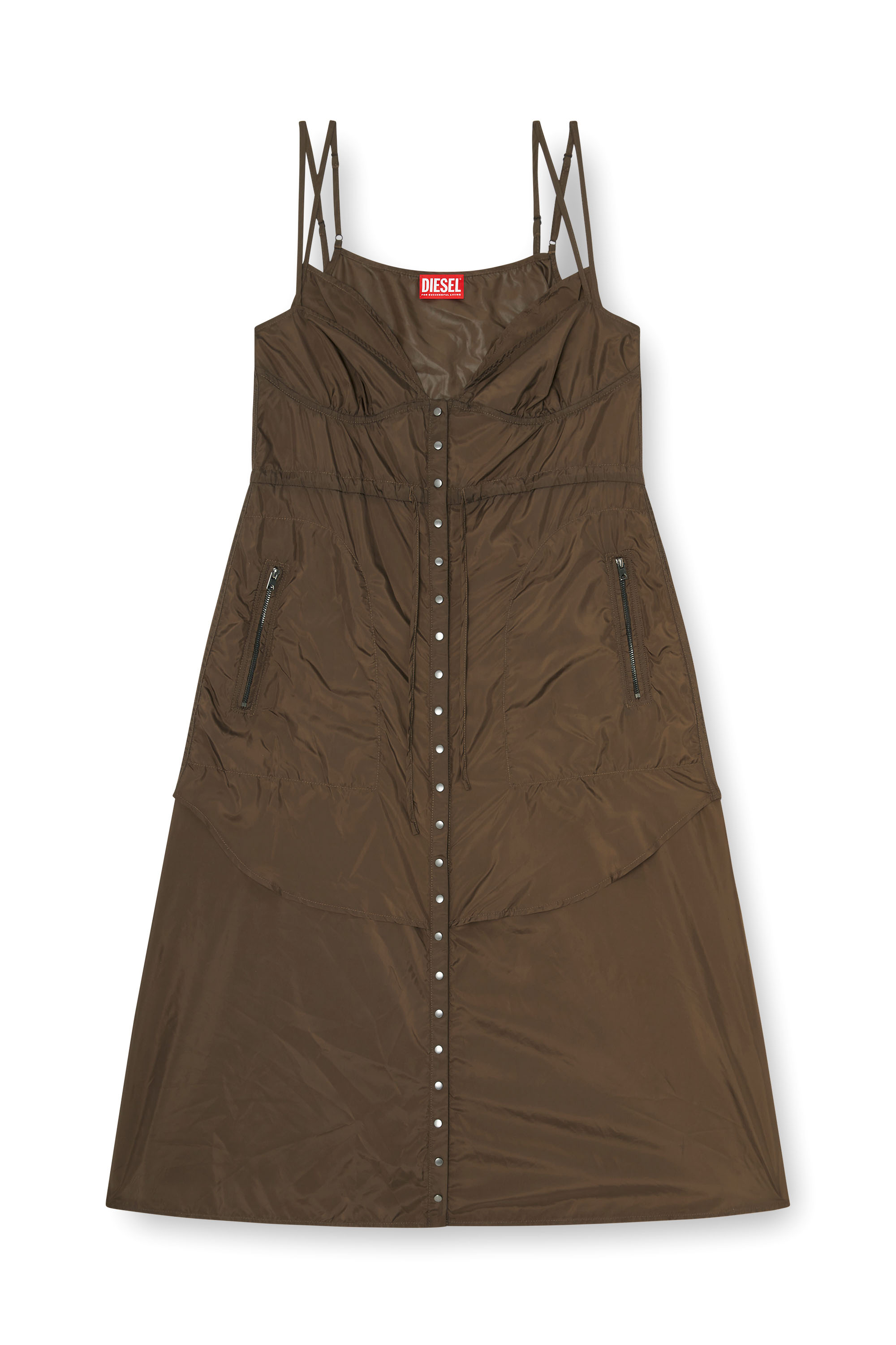 Diesel - D-OROTEA-T1, Female's ドレス in ブラウン - 3