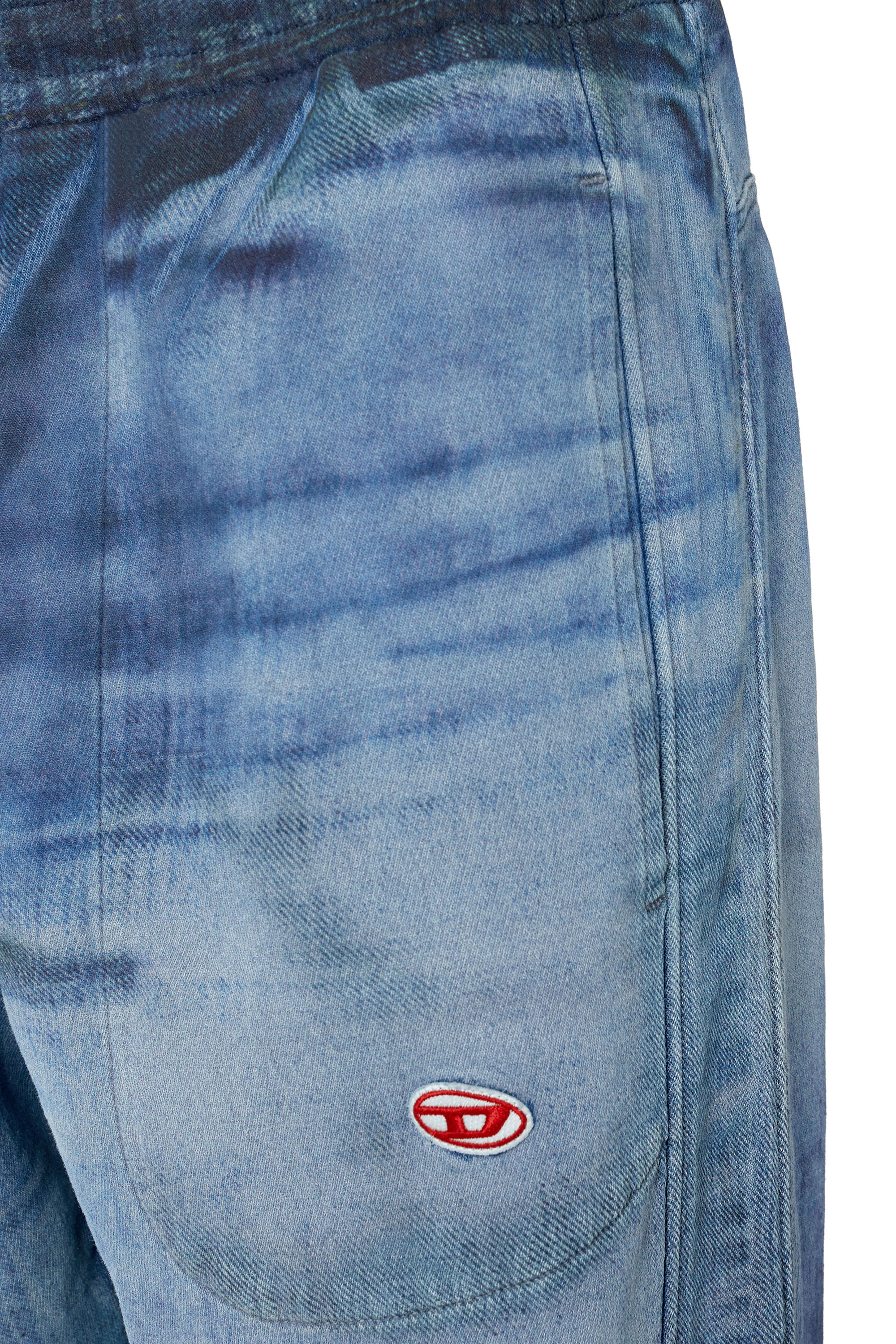 Diesel - Straight D-Martians Track Denim 068AY, ダークブルー - Image 3