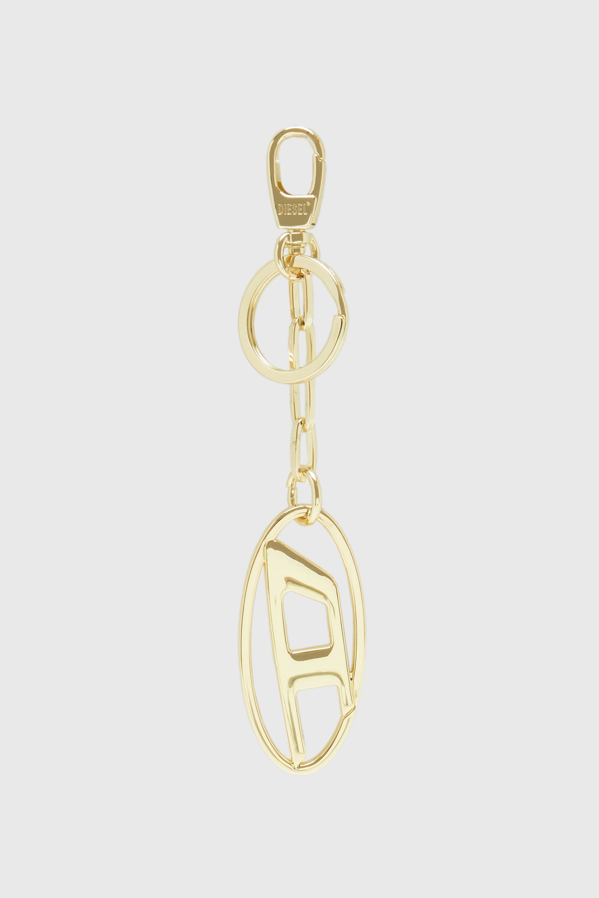 Diesel - HOLY-C, Unisex's Metal keyring with logo plaque in ゴールド - 1