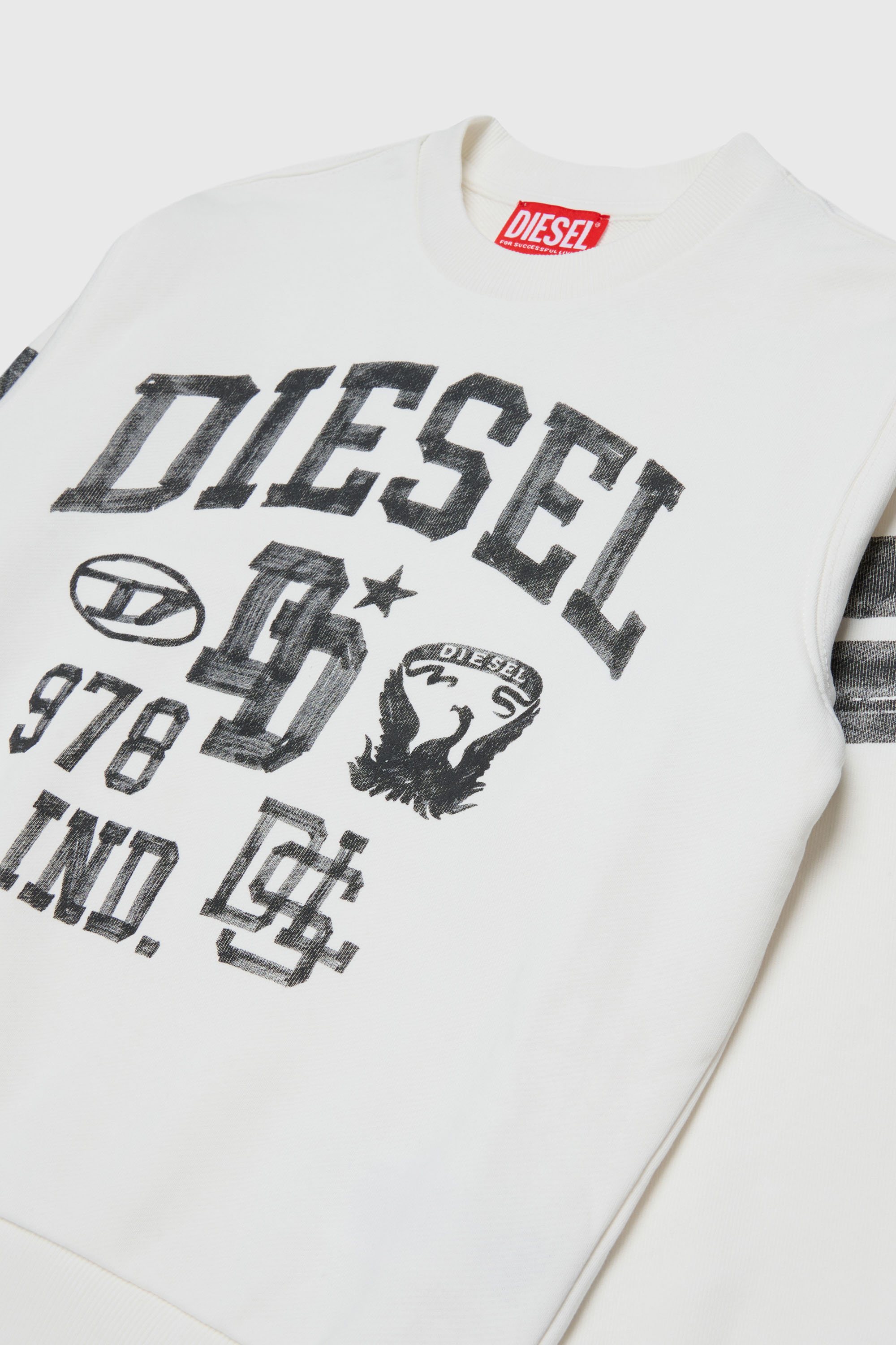 Diesel - SBAND OVER, Male's スウェット in ホワイト - 3