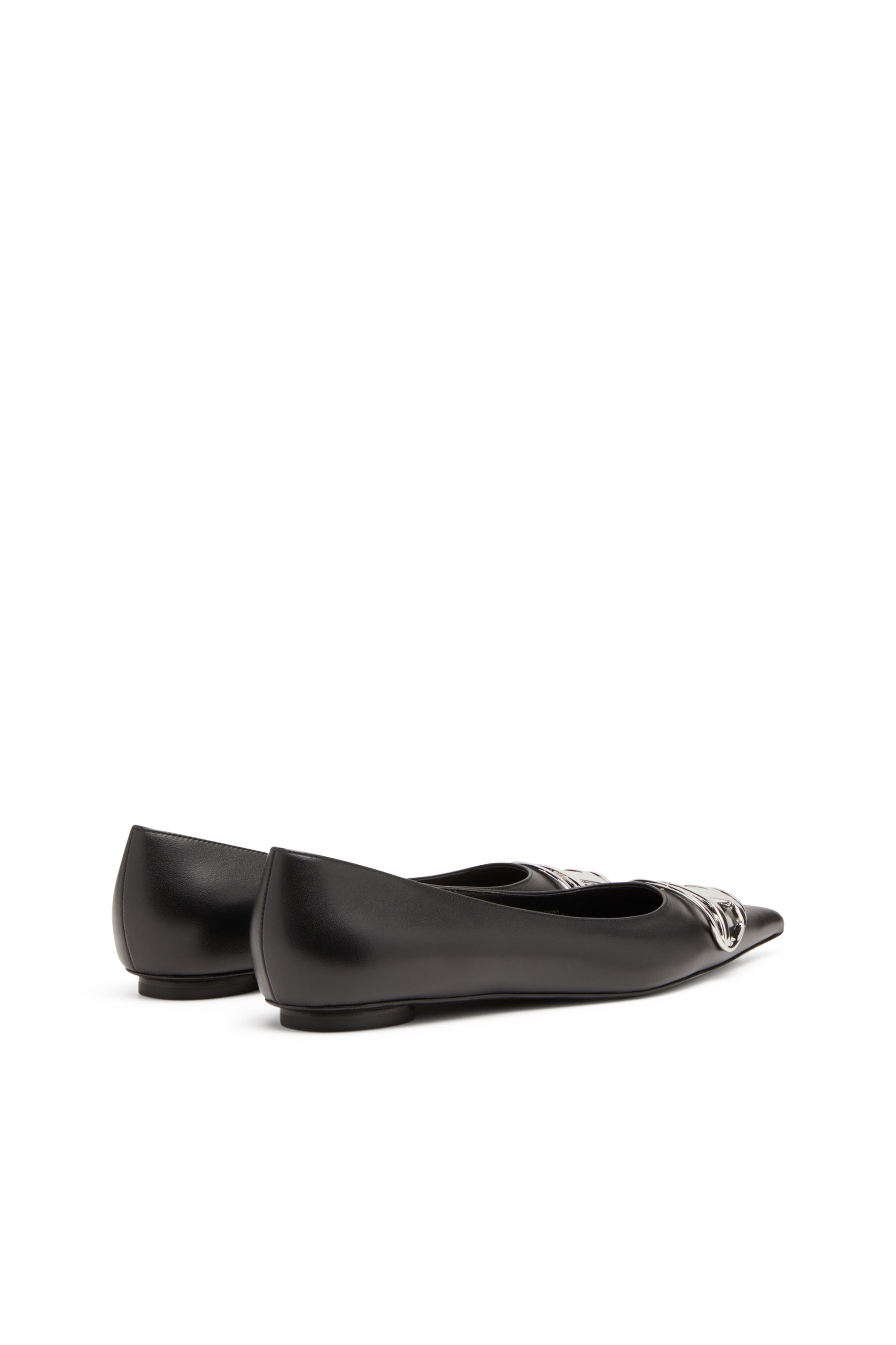 Diesel - D-VENUS BAL, Female's D-Venus-Ballerina flats in nappa leather in ブラック - 3
