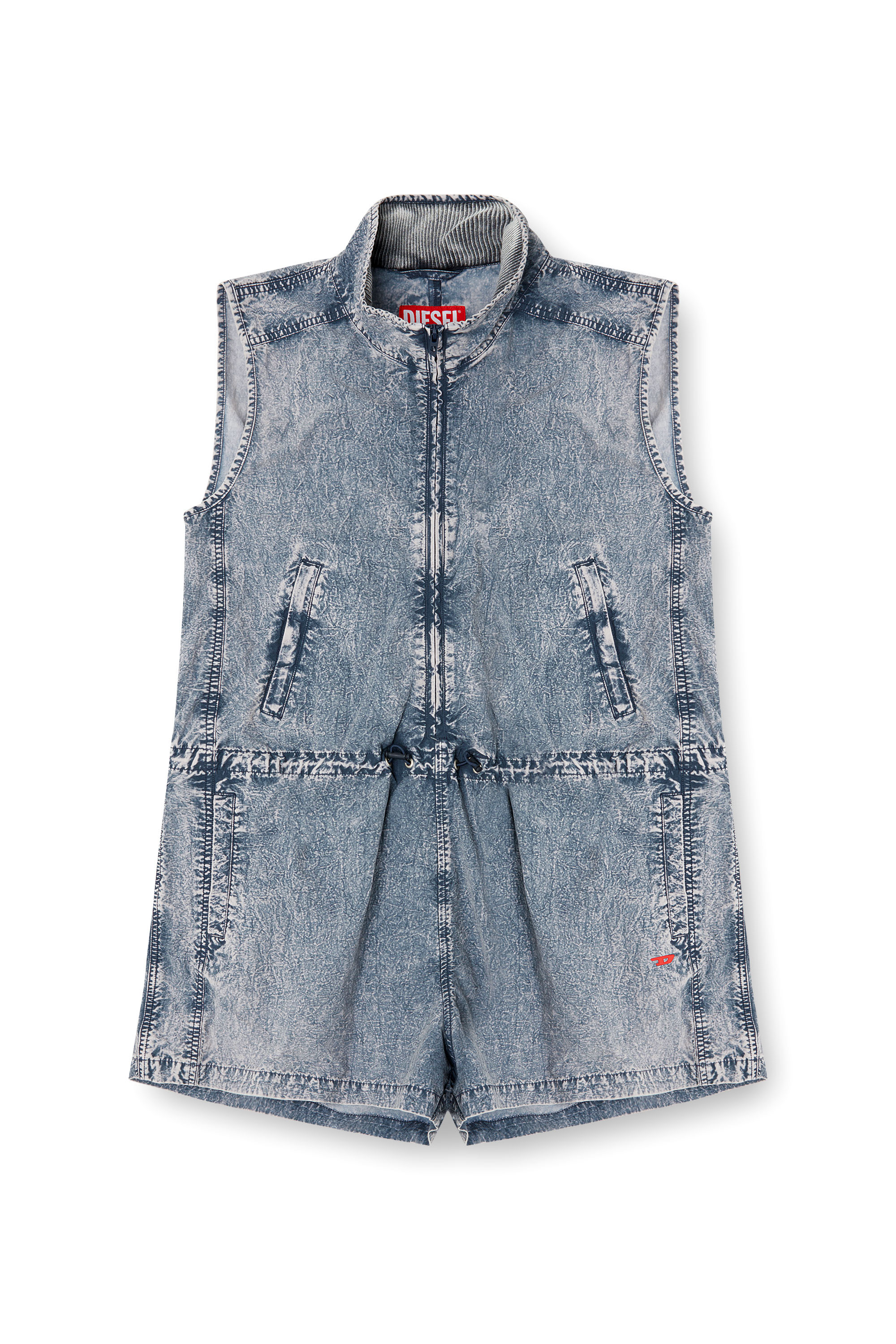 Diesel - J-ANNET, Female's Playsuit in treated nylon in ライトブルー - 3