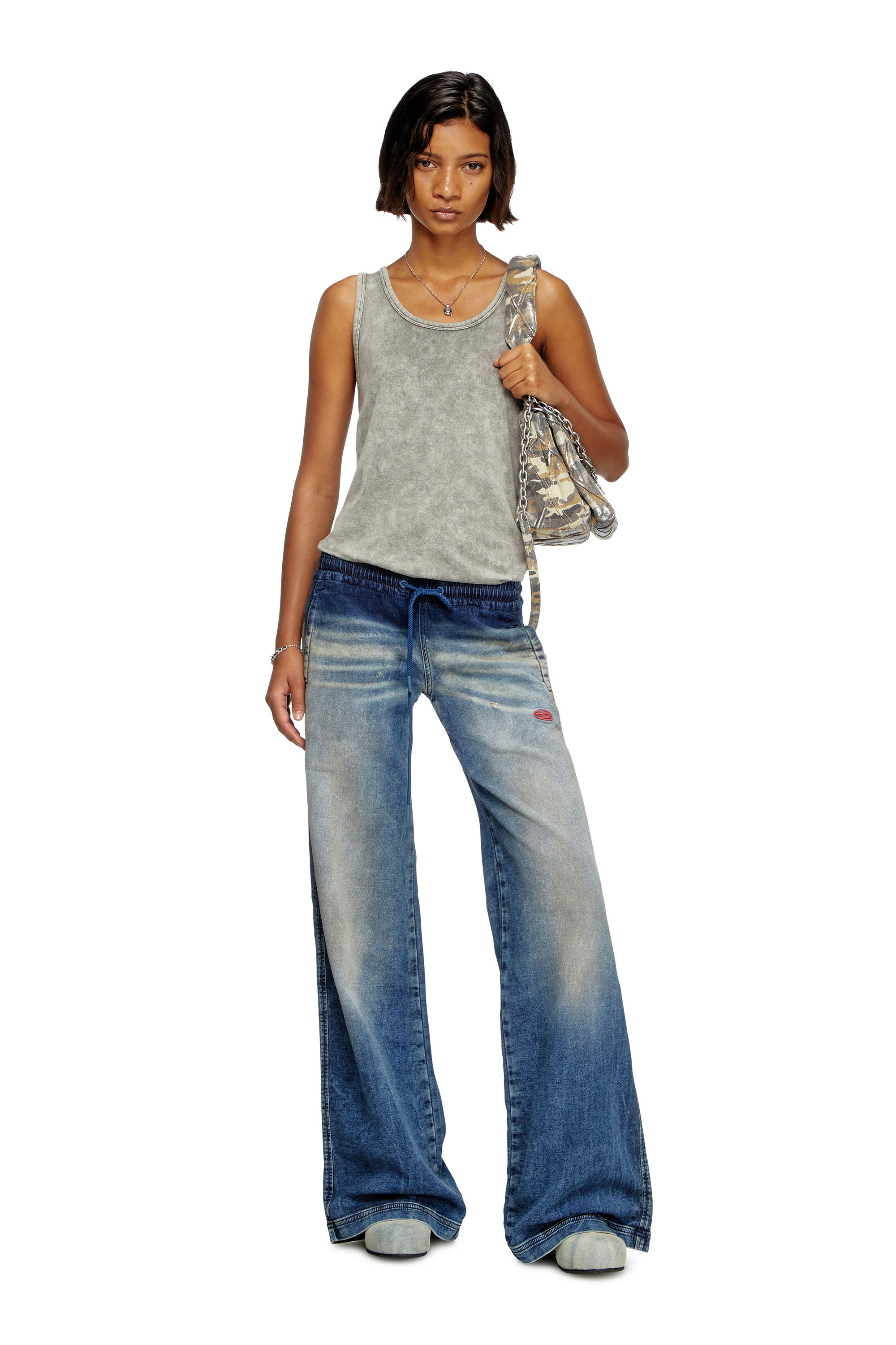 Diesel - Female's Relaxed 2078 D-Ainty Joggjeans® 068PQ, ミディアムブルー - 1