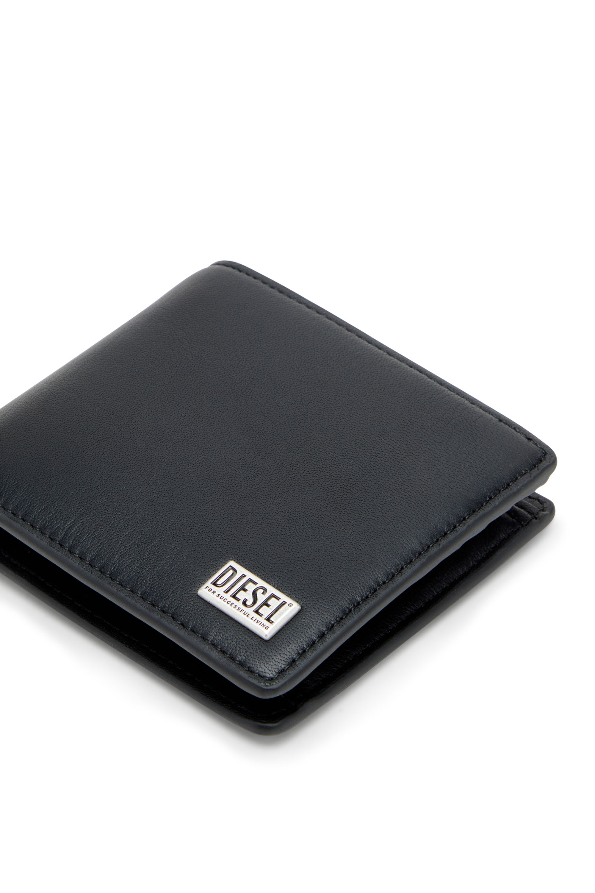 Diesel - BISCOTTO BI FOLD COIN S 3D, Male's 二つ折りウォレット in ブラック - 4