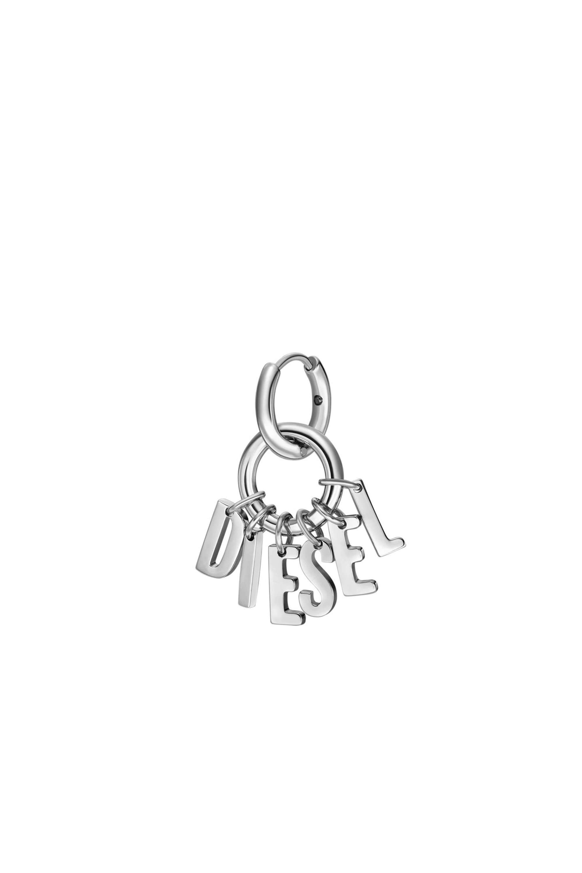 Diesel - DX1492, Unisex's Stainless steel hoop earring in シルバー - 1