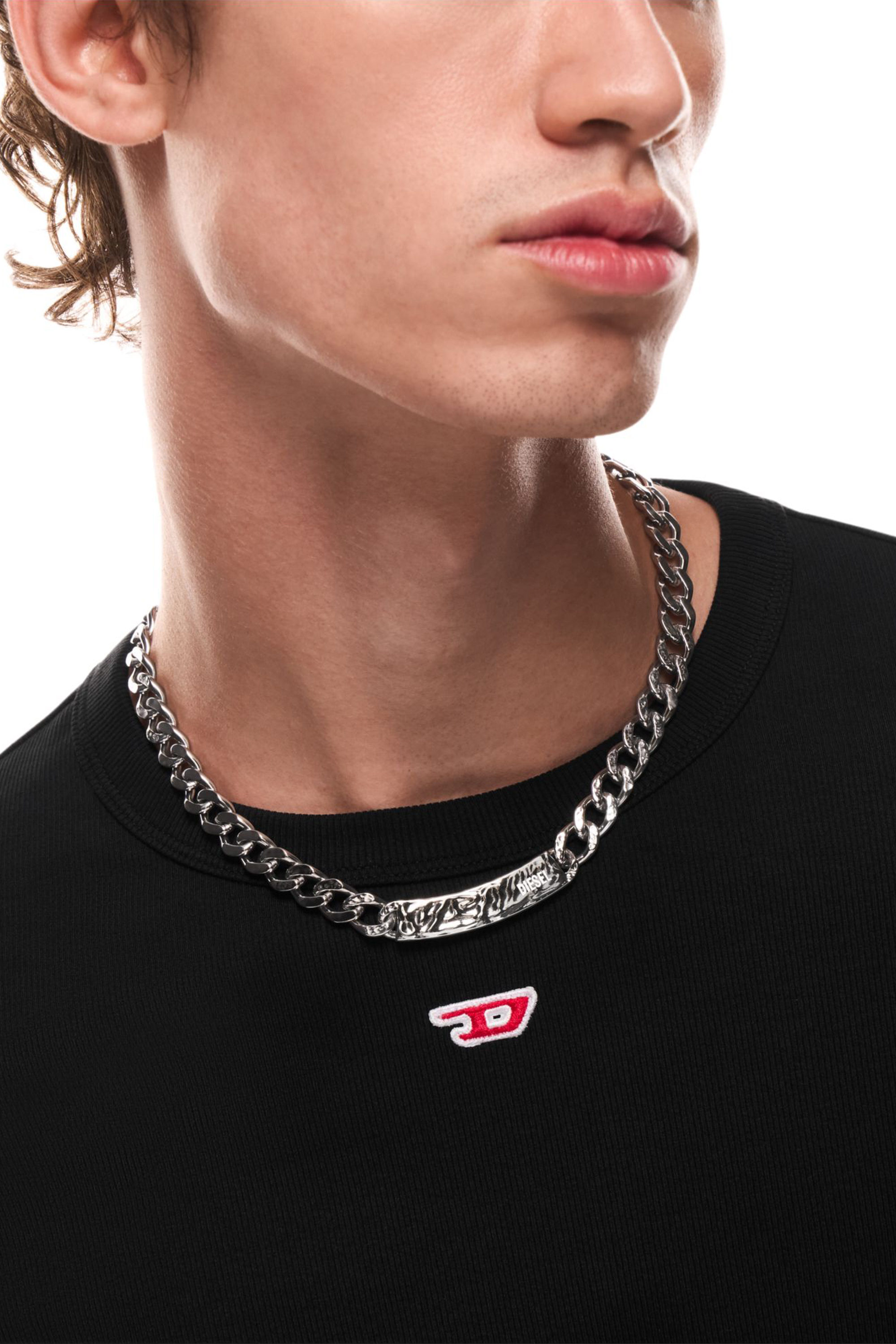 Diesel - DX1733040, Unisex's ネックレス in シルバー - 4