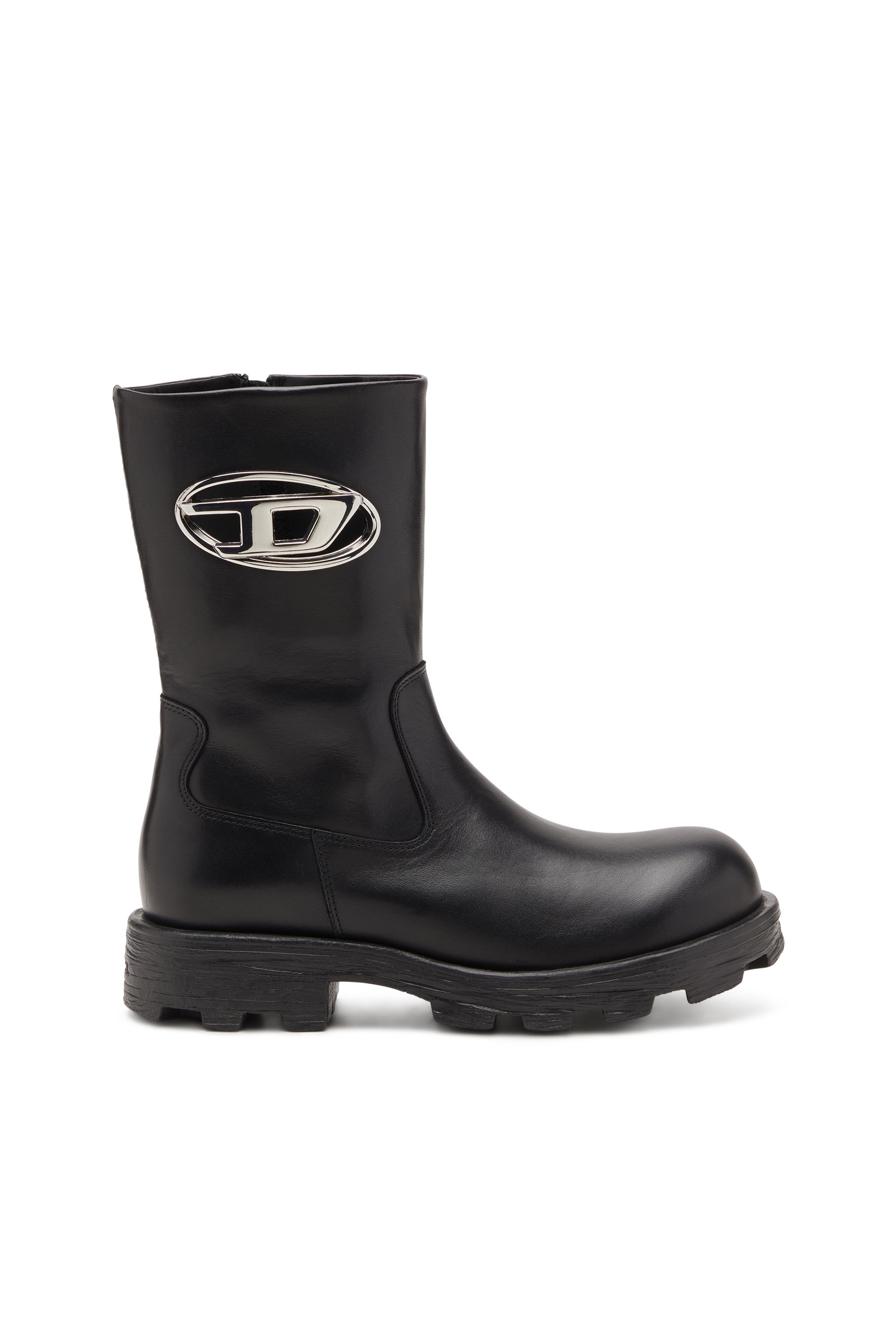 Diesel - D-HAMMER BKR D W, Female's D-Hammer-Biker boots in shiny leather in null - 1