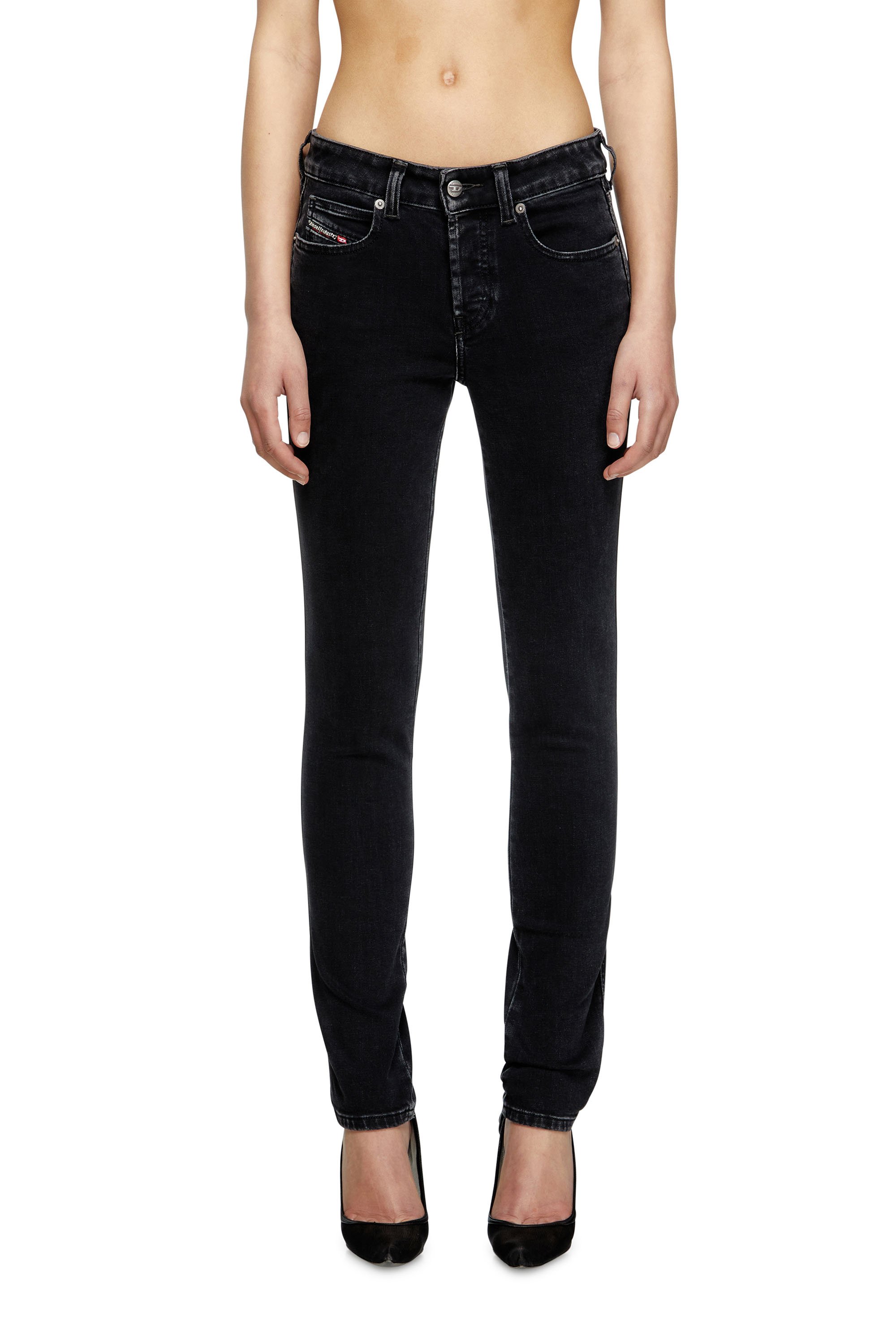Diesel - Female's Slim Jeans 1992 D-Jiann 09M69, ブラック/ダークグレー - 1