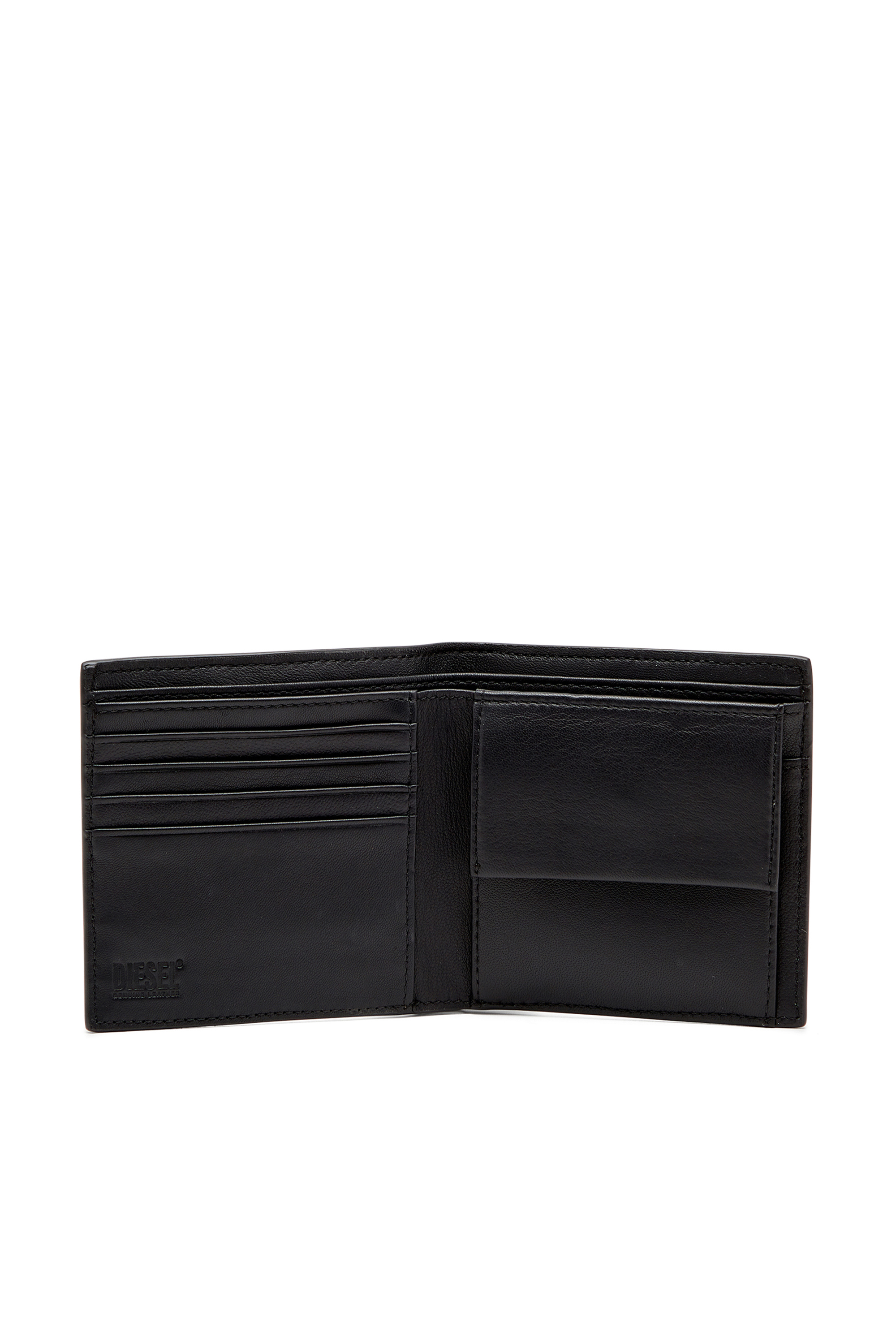Diesel - RAVE BI-FOLD COIN S, Male's 二つ折りウォレット in ブラック - 3