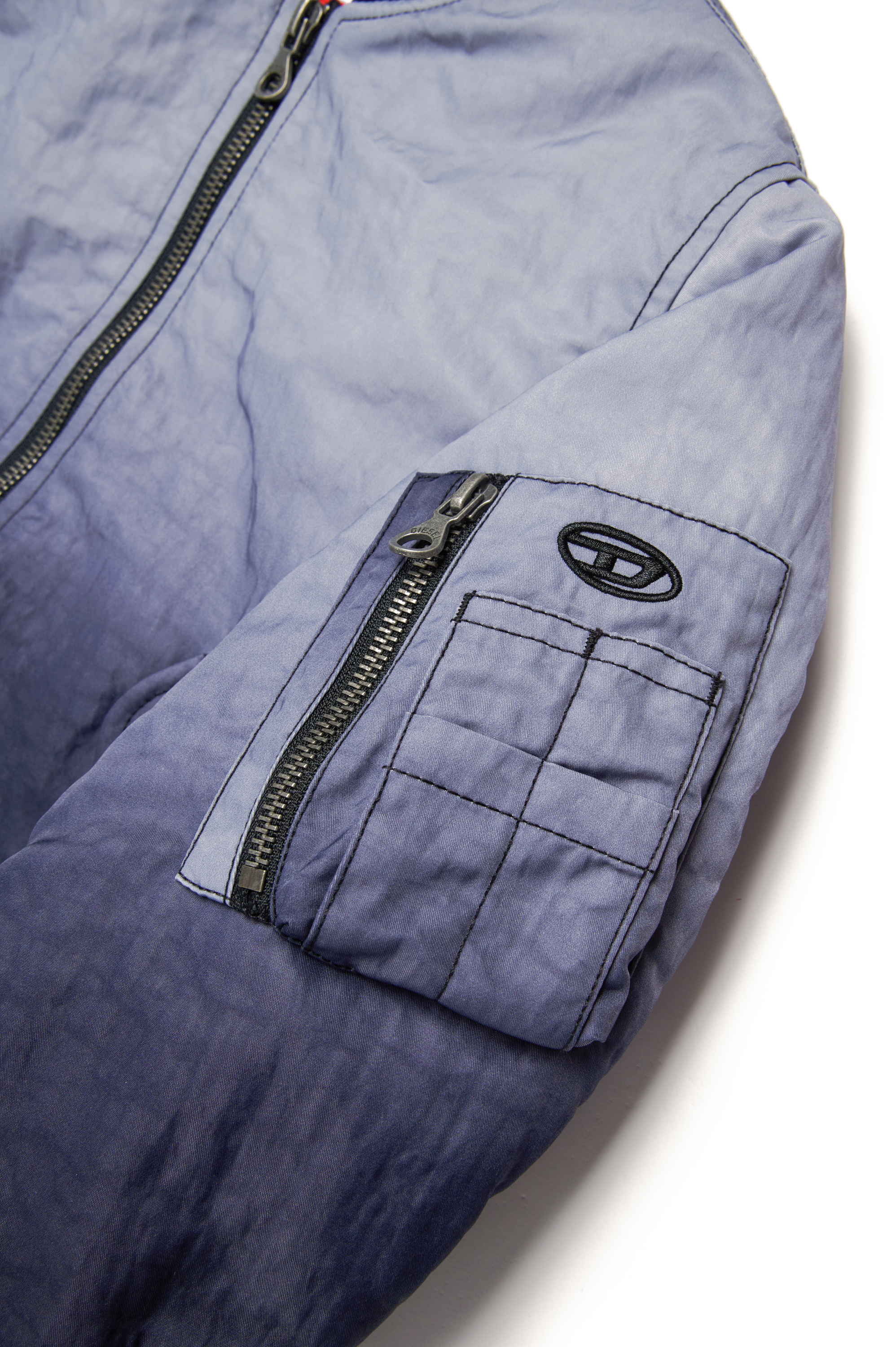Diesel - JCOMMON, Unisex's Bomber jacket in dégradé nylon in ブルー - 4