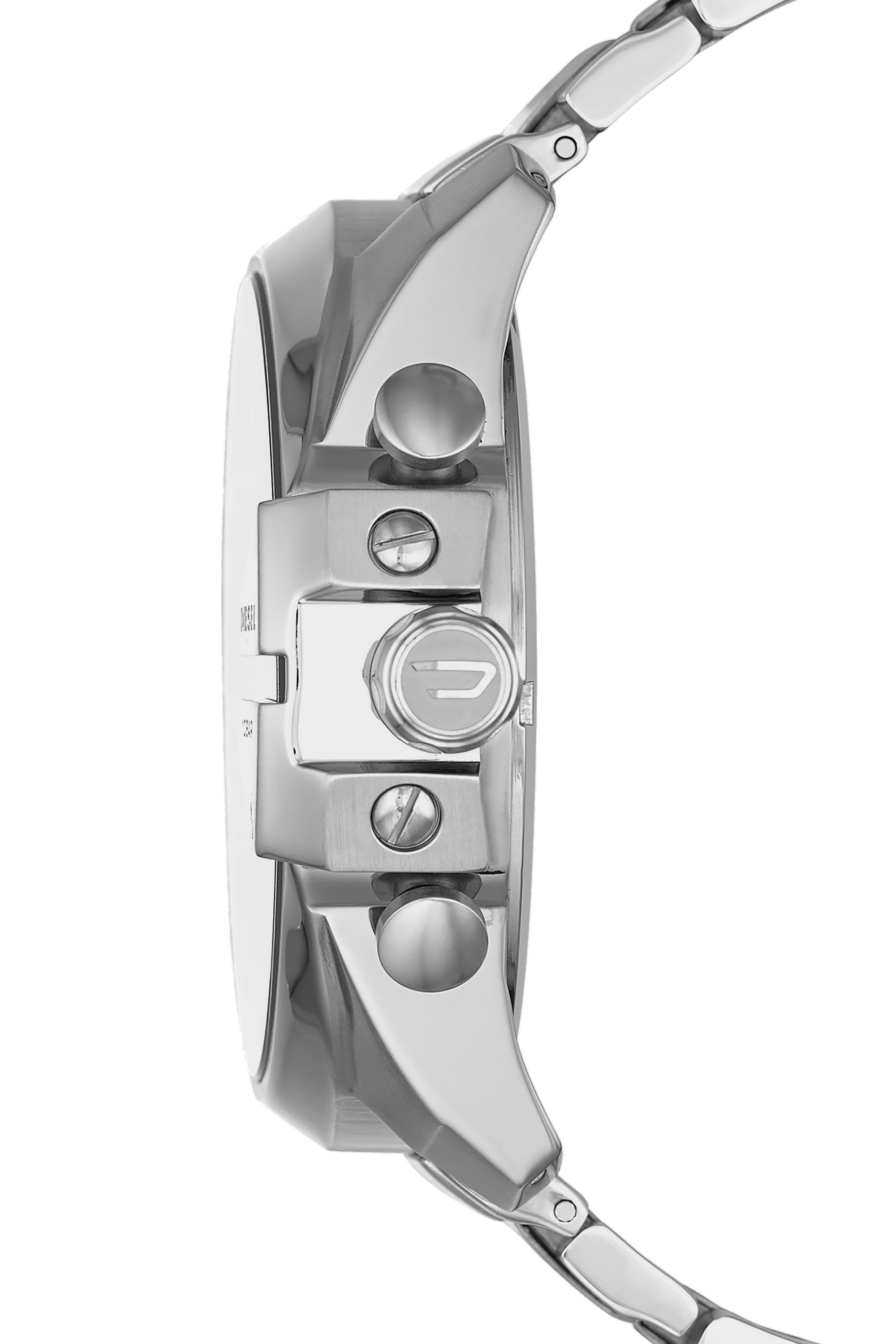 Diesel - DZ4308, Male's Mega Chief watch with orange and white details in グレー - 3