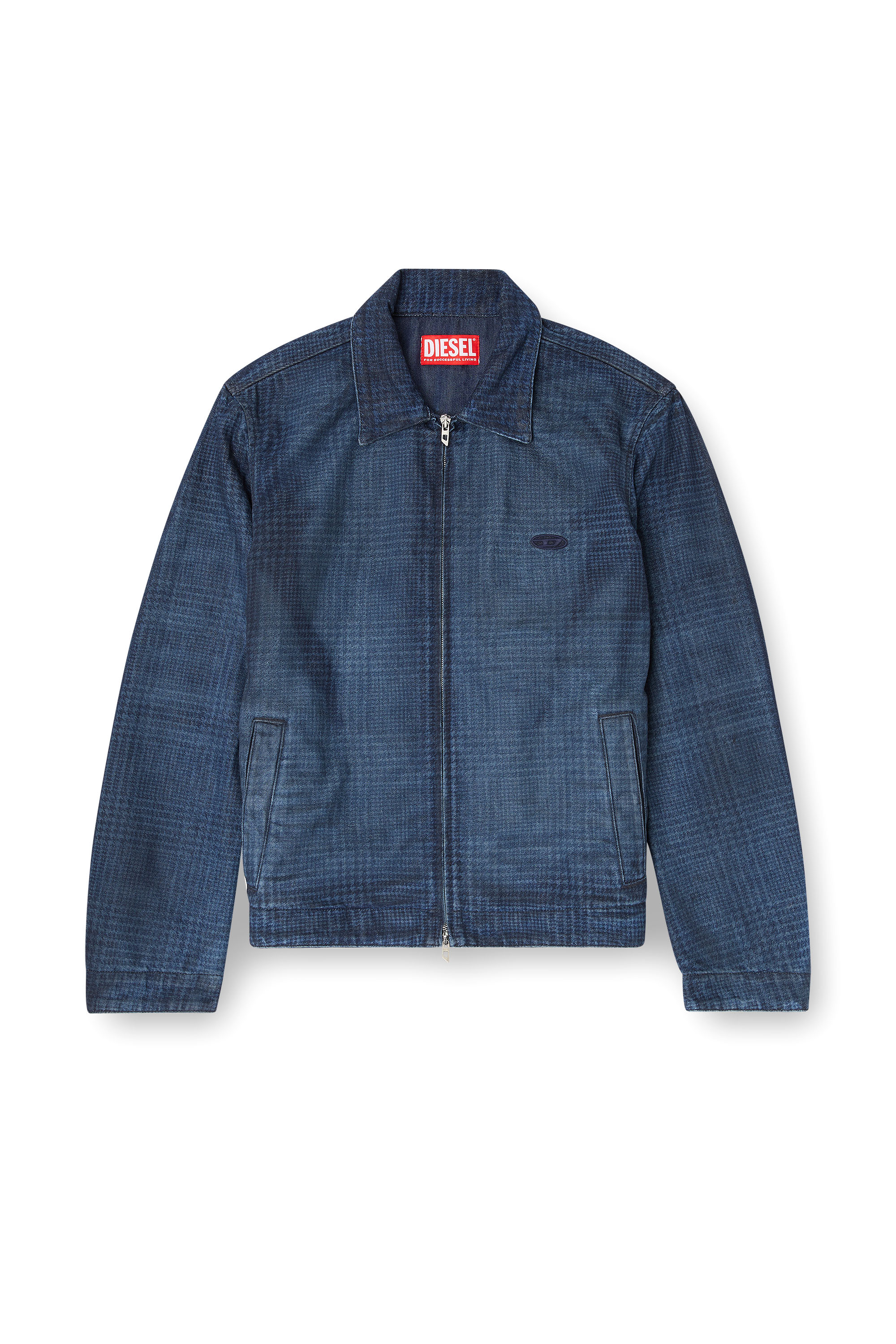 Diesel - D-ROHEEN-S, Male's デニムジャケット in ブルー - 3