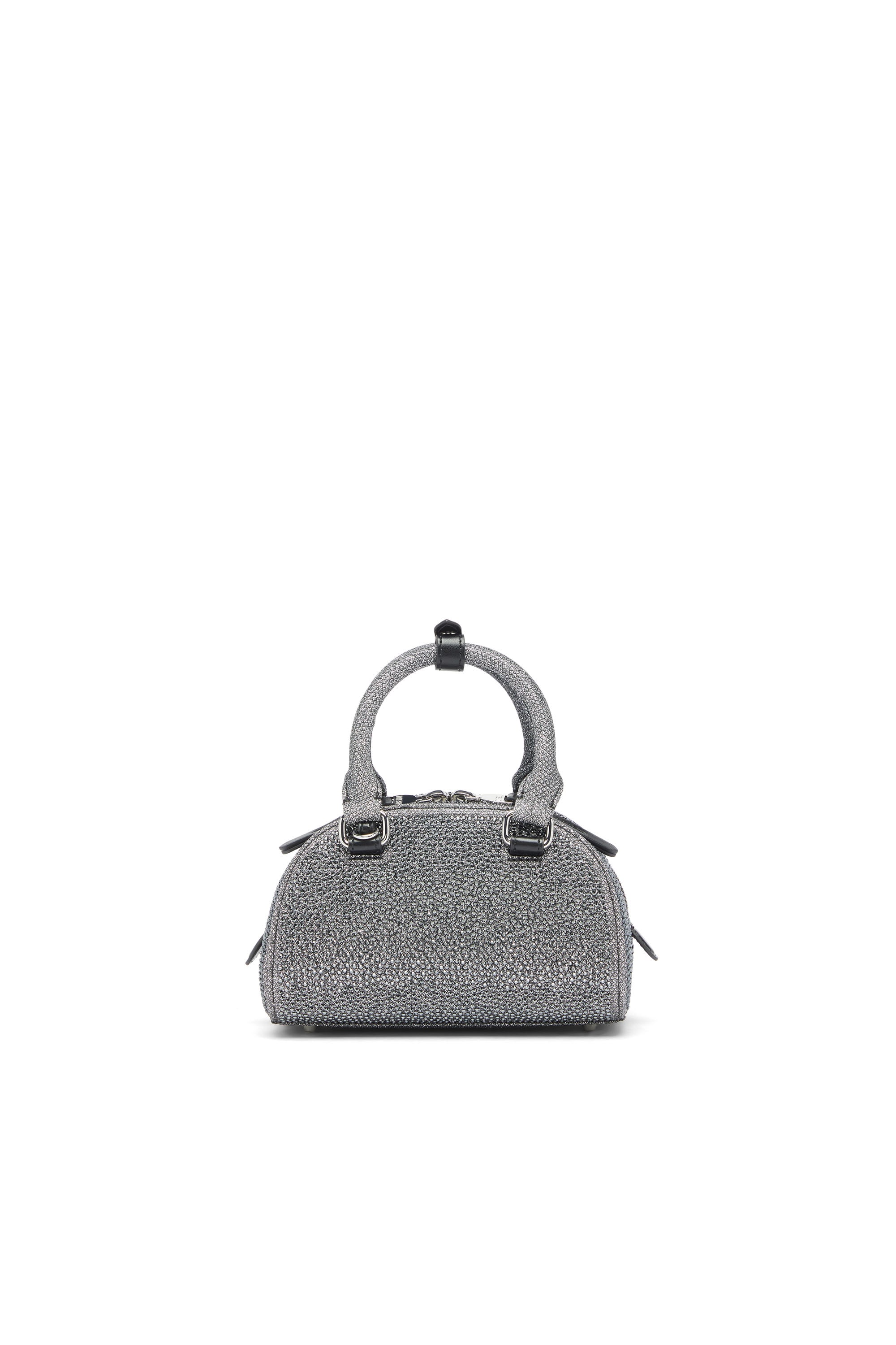 Diesel - 1DR DOME CROSSBODY, Female's クロスボディバッグ in ブラック/シルバー - 2