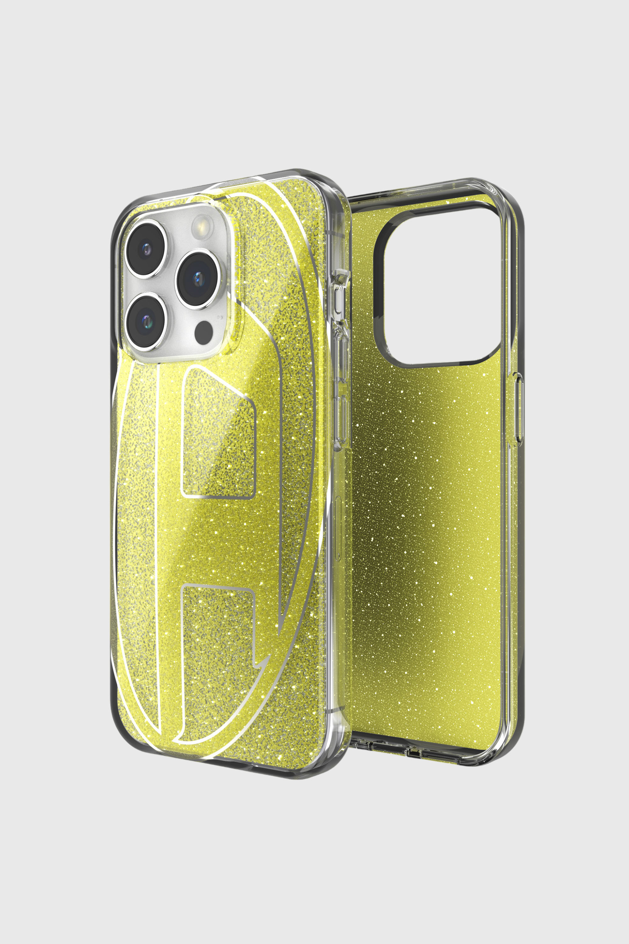 Diesel - 60028 AOP CASE, Unisex's iPhone 15 Pro in ゴールド - 1