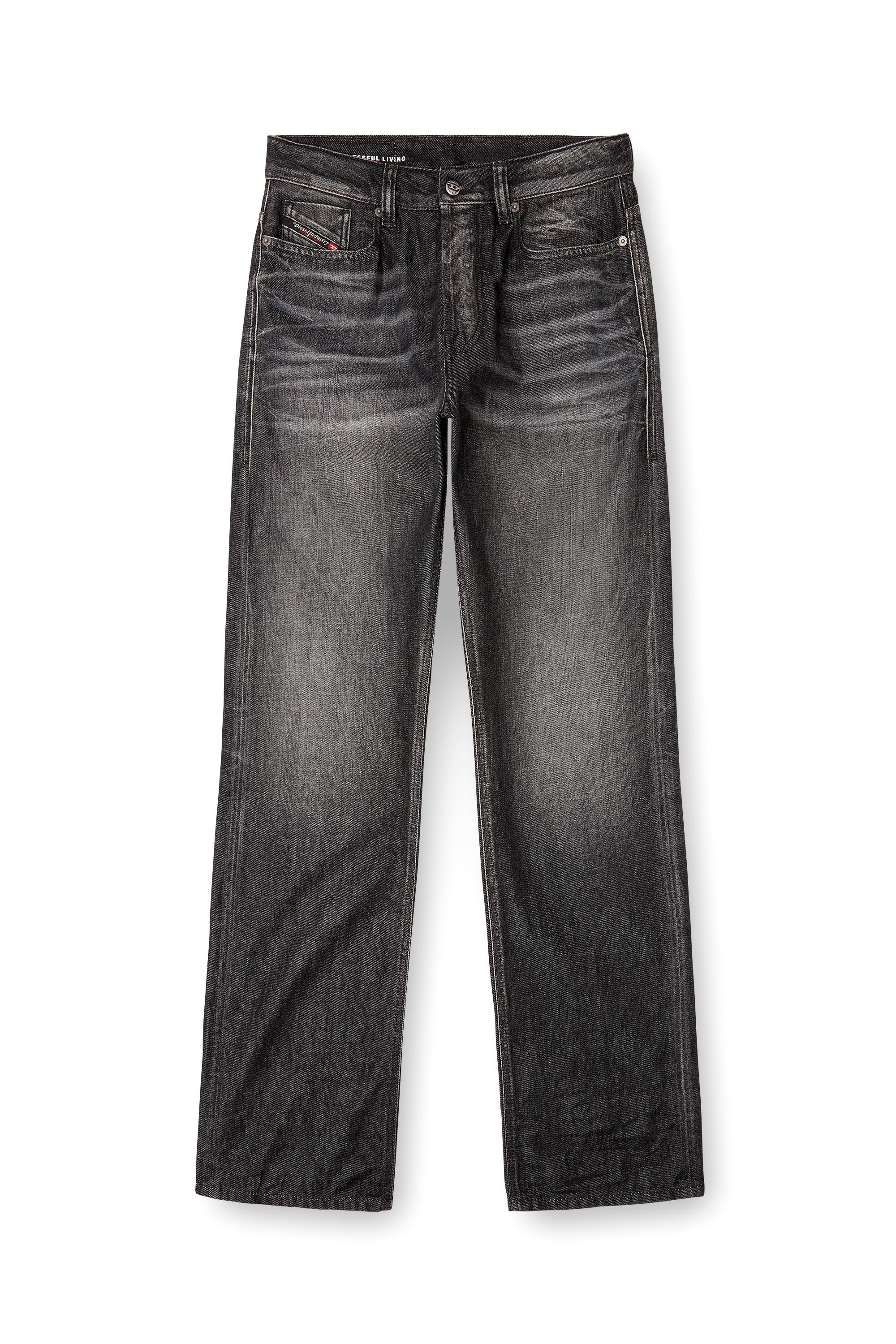 Diesel - Male's Relaxed Jeans 1980 D-Eeper 09M63, ブラック/ダークグレー - 3