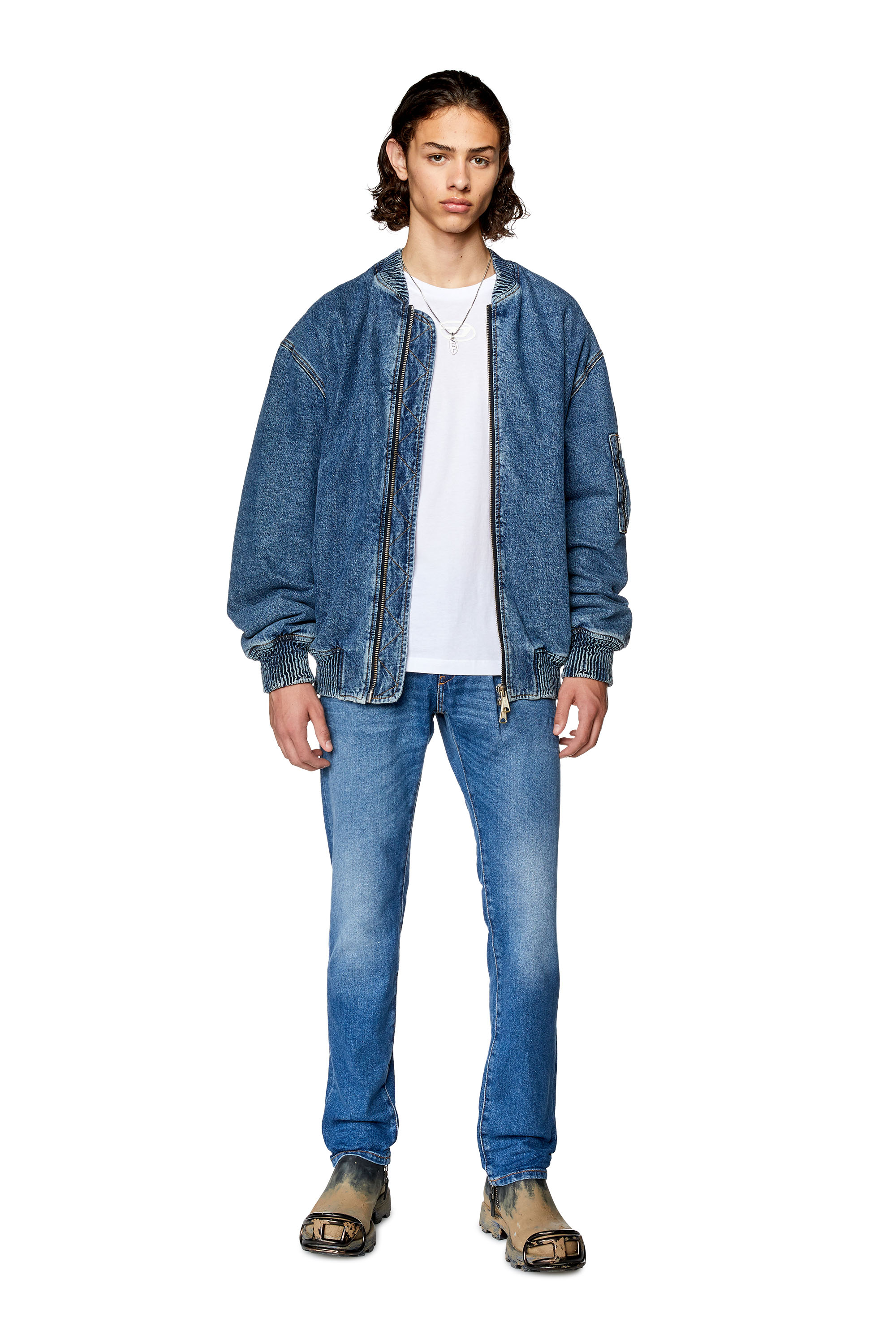 Diesel - Slim Jeans 2019 D-Strukt 0ENAT, ミディアムブルー - Image 1