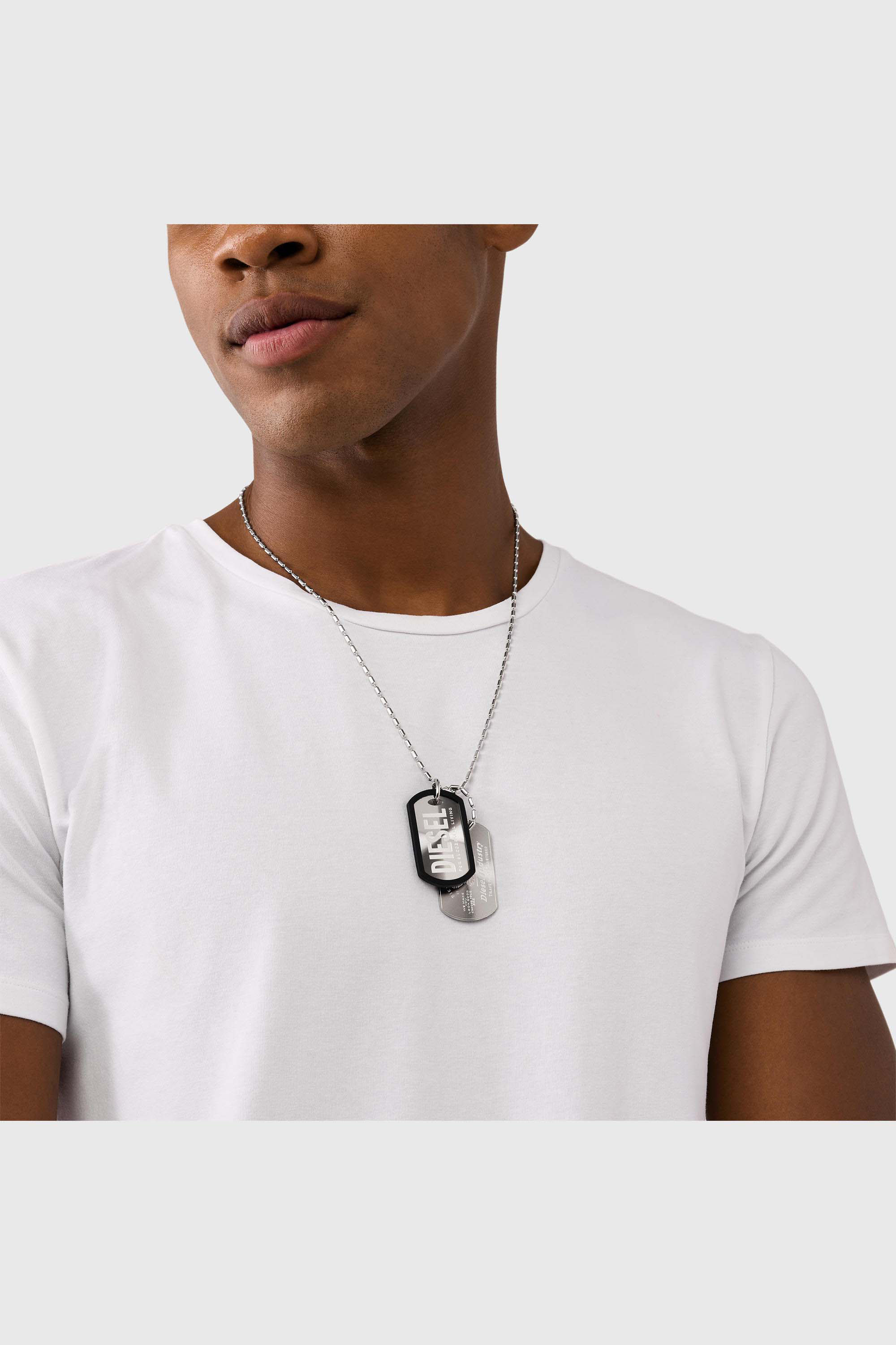 Diesel - DX1553040 JEWEL, Unisex's ネックレス in シルバー - 3