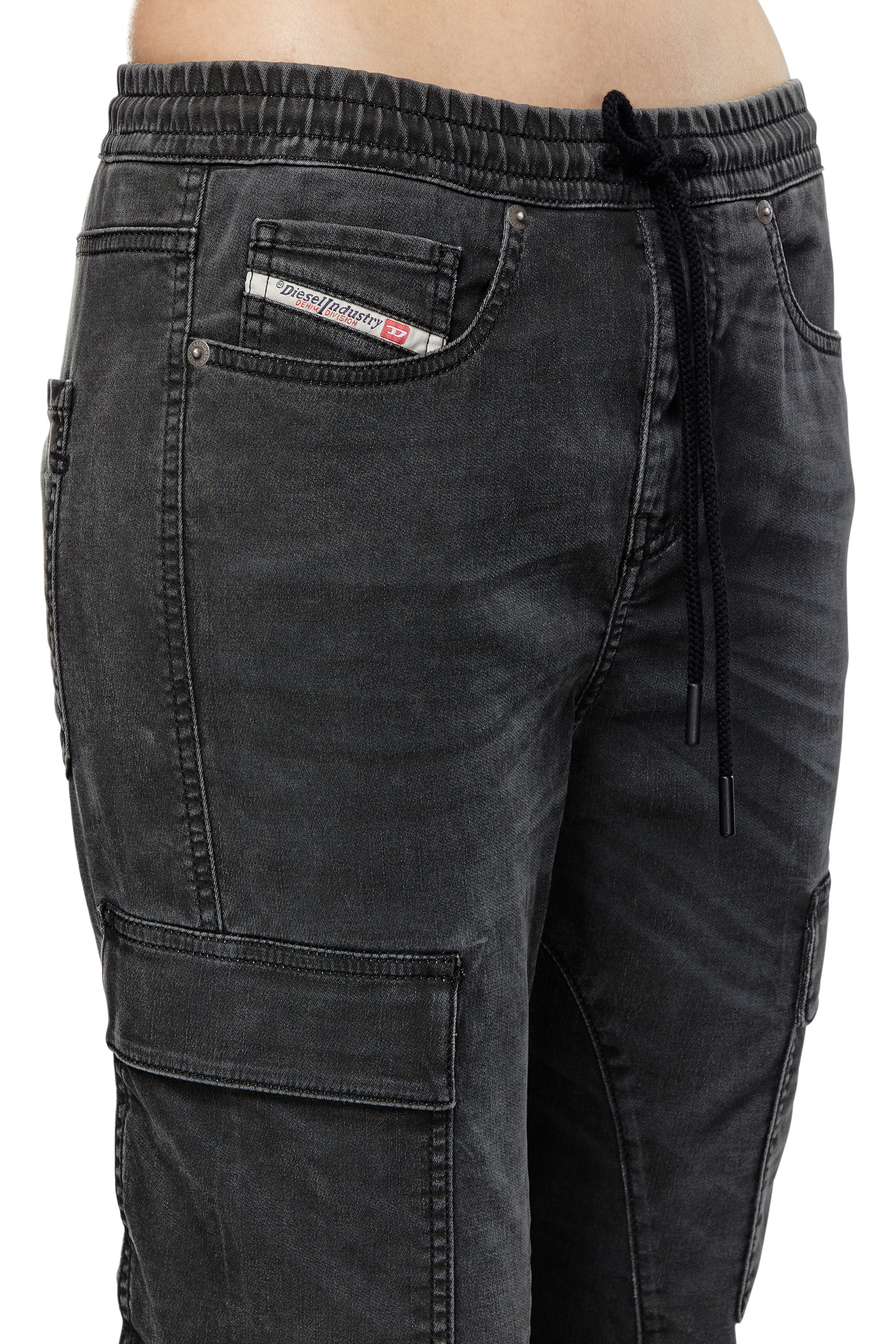 Diesel - Female's Regular 2051 D-Ursy Joggjeans® 09J75, ブラック/ダークグレー - 5