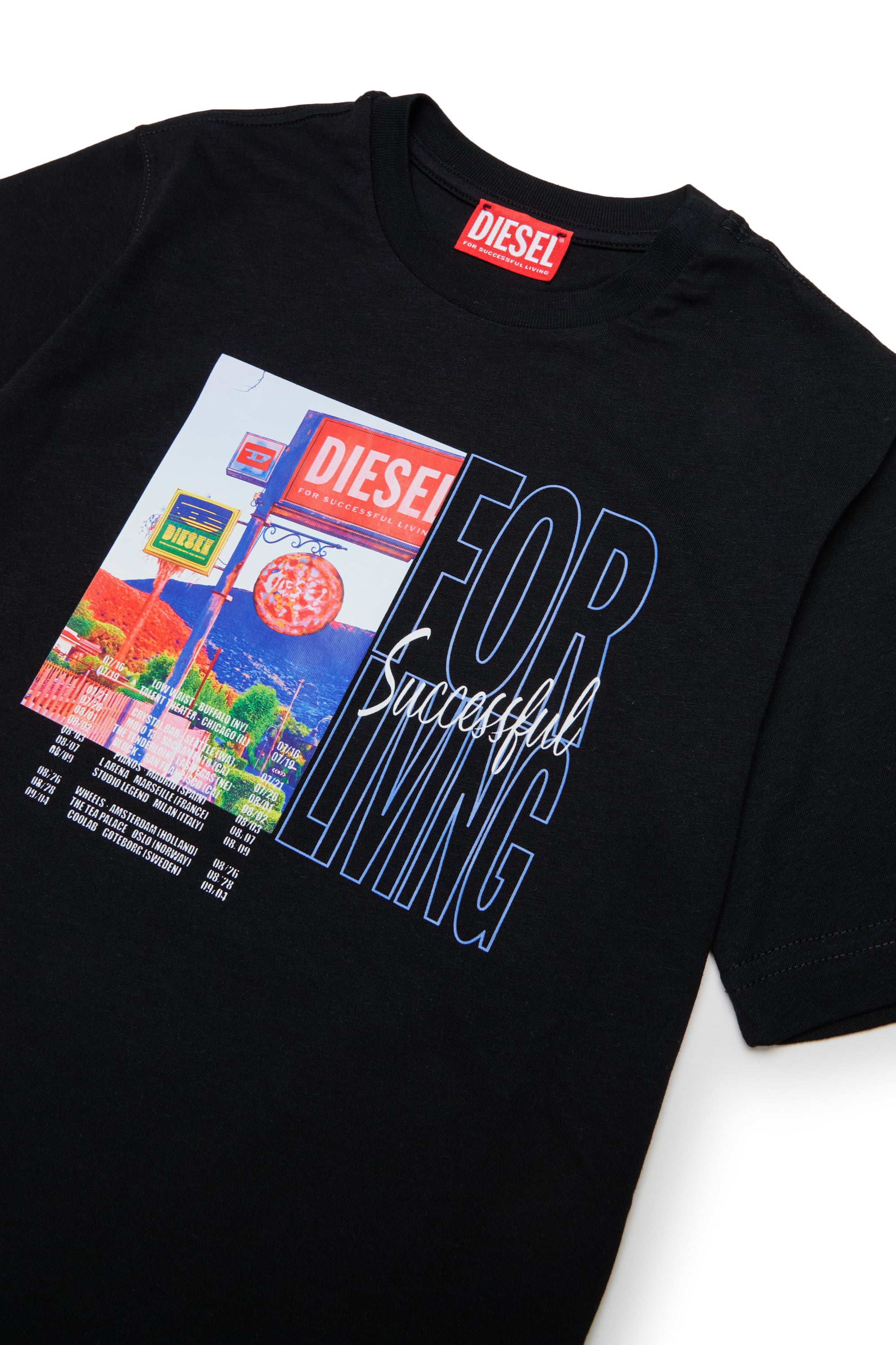 Diesel - TFOR OVER, Male's Tシャツ in ブラック - 3