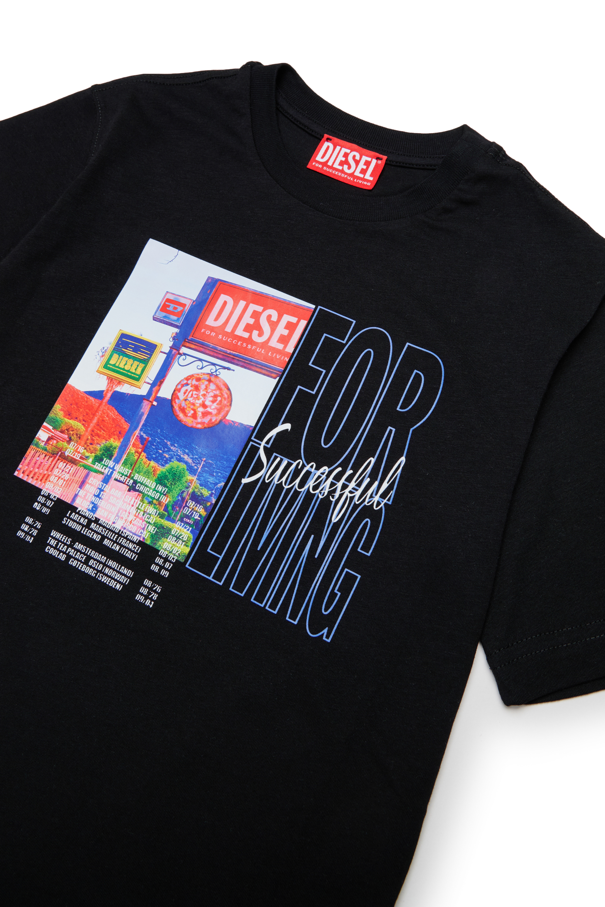 Diesel - TFOR OVER, Male's Tシャツ in ブラック - 3
