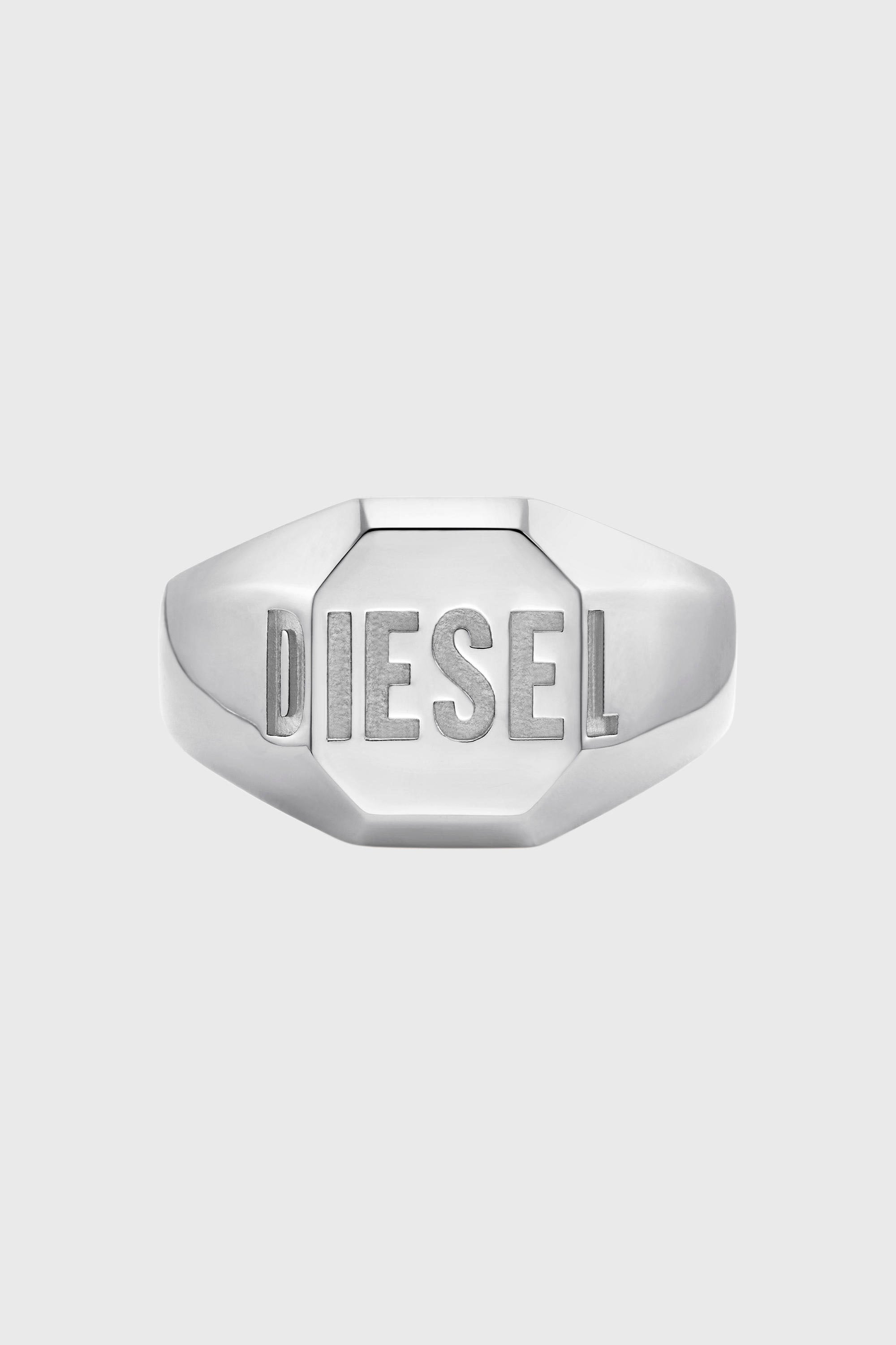 DX1743040 Stainless steel signet ring｜シルバー｜ウィメンズ｜DIESEL