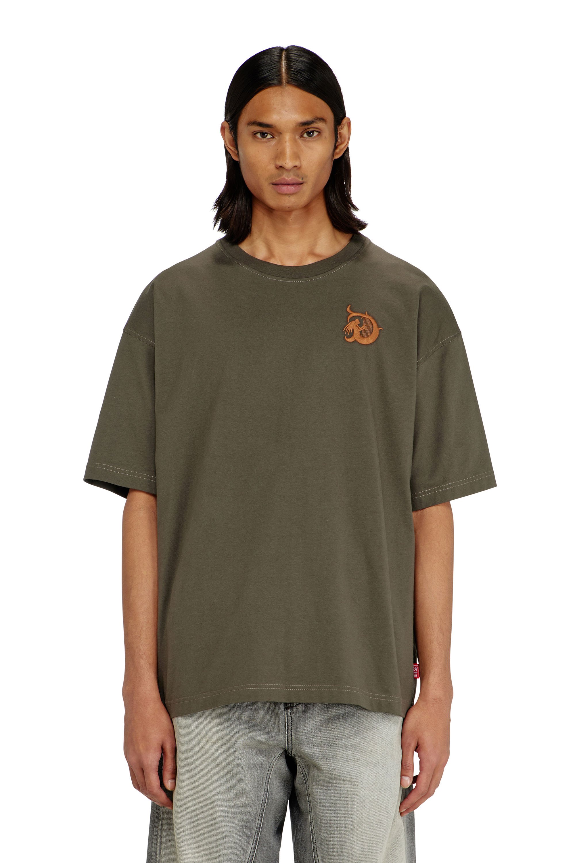 Diesel - T-BOXT-AA11, Male's Tシャツ in ミリタリーグリーン - 1