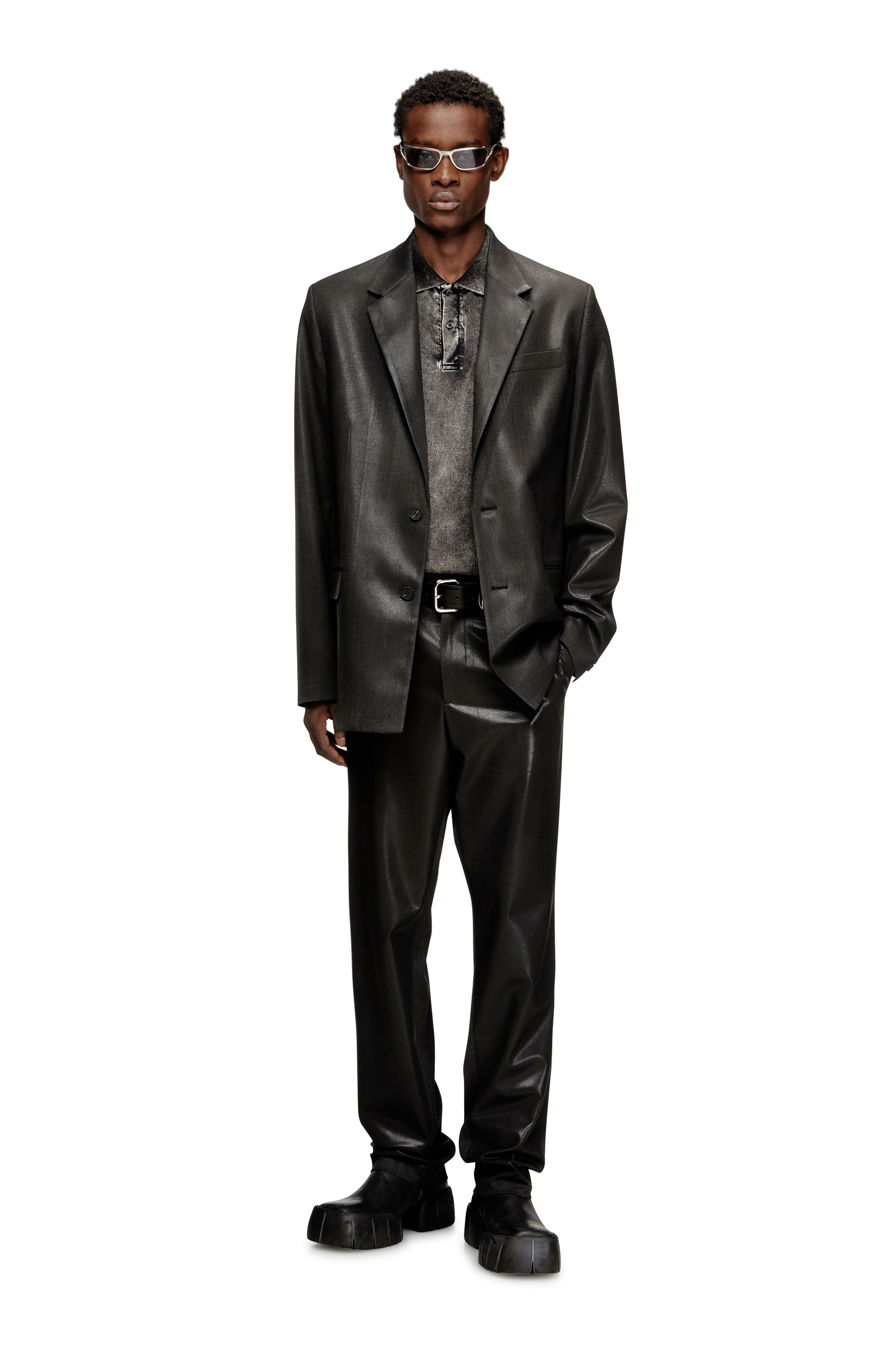 Diesel - J-CREED-SLCF, Male's テーラードジャケット in ダークグレー - 1