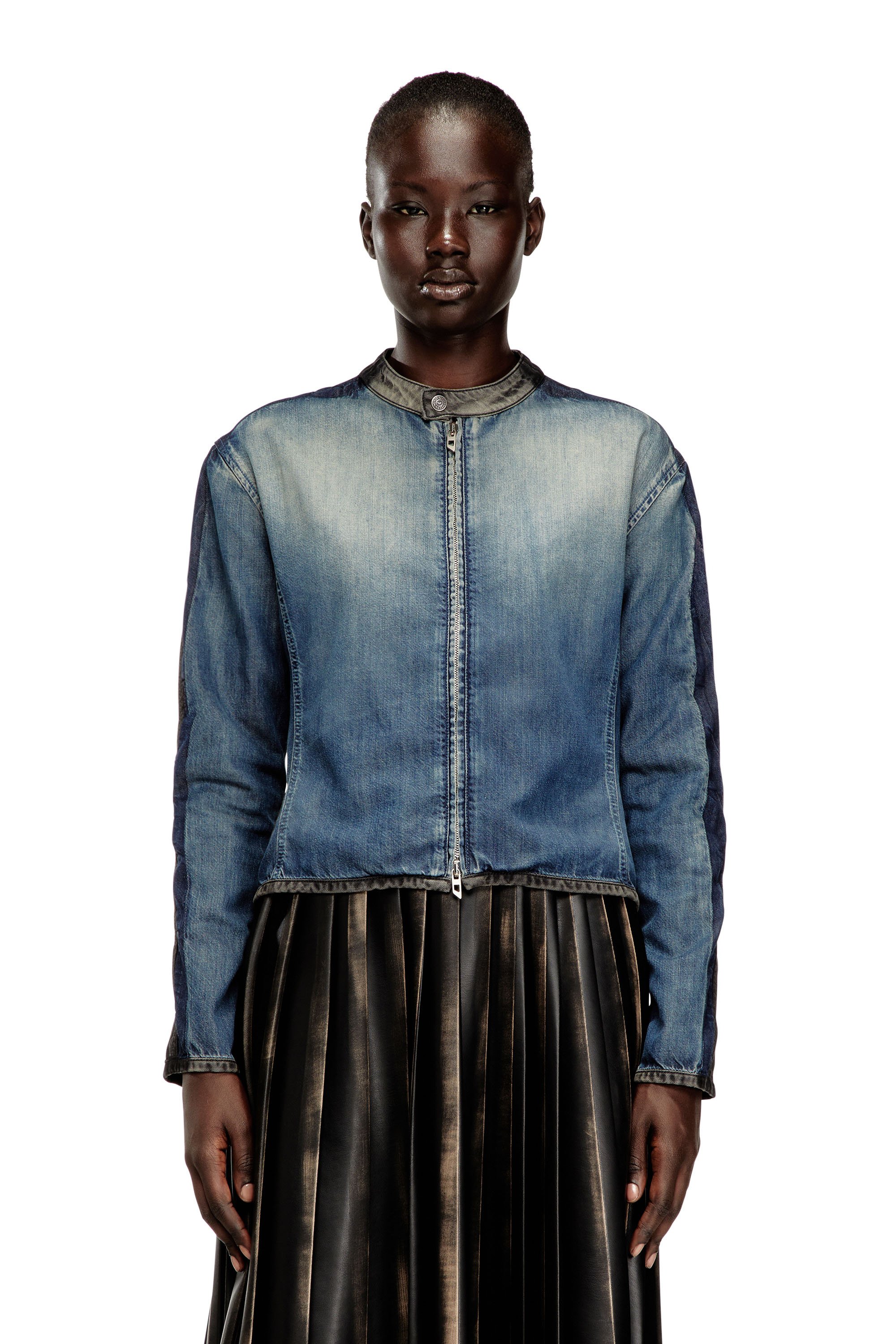 Diesel - DE-KAKI-S, Female's デニムジャケット in ブルー/グレー - 1