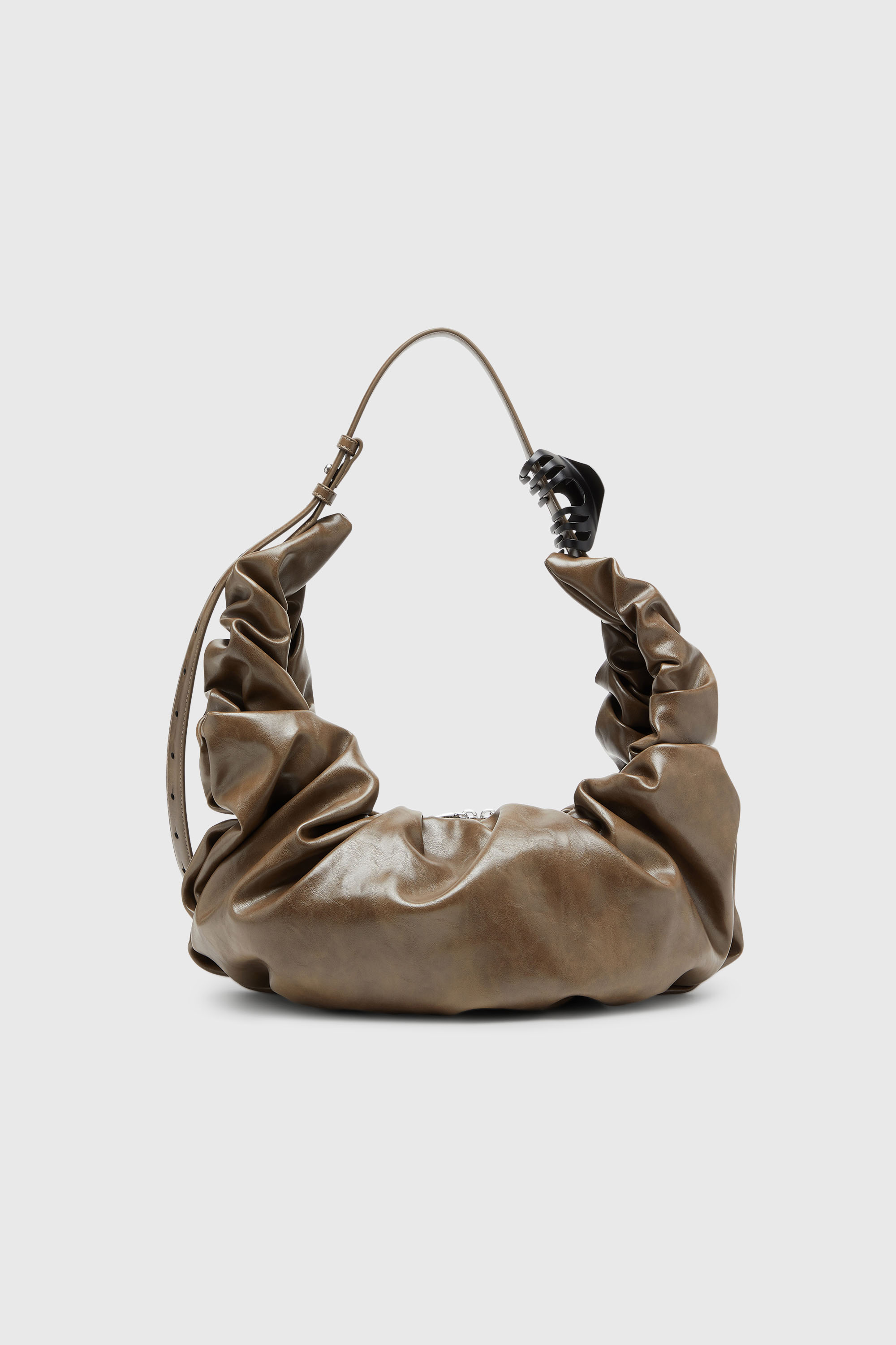 Diesel - GRAB-D HOBO L, Female's ホーボーバッグ L in ベージュ - 3